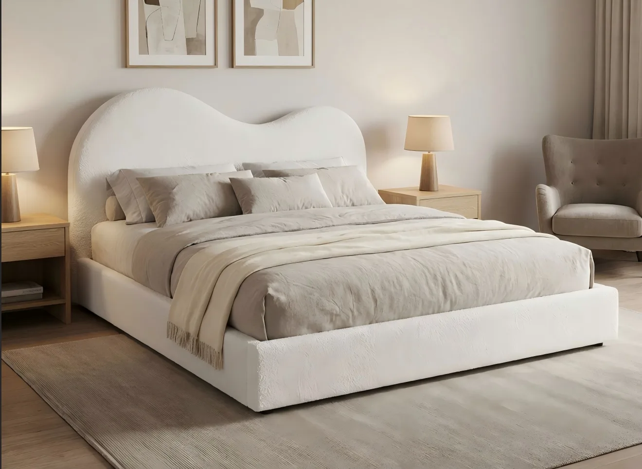 Gas Lift Upholstered Bed