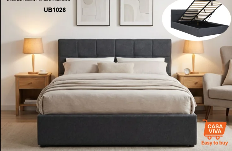 Gas Lift Upholstered Bed