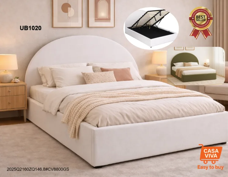 Gas Lift Upholstered Bed