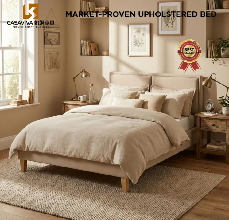 Normal Base Upholstered Bed
