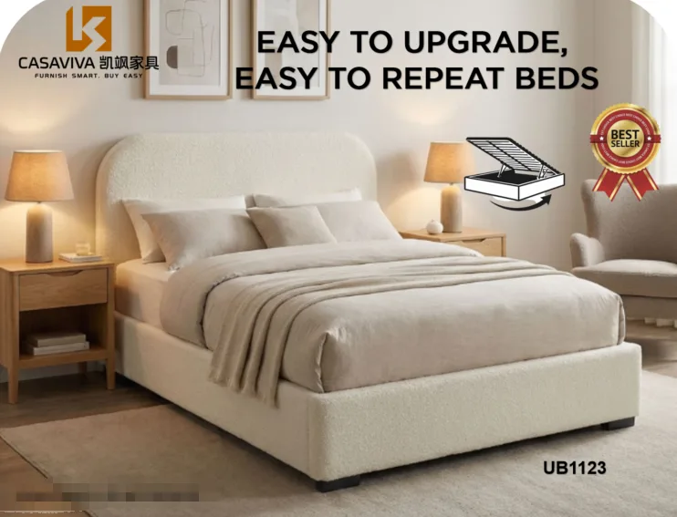 Gas Lift Upholstered Bed