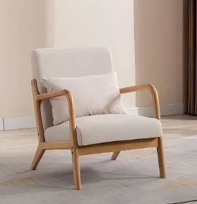 Rubber wood Armchair