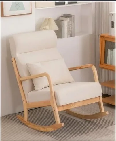 Rocking Rubber wood Armchair