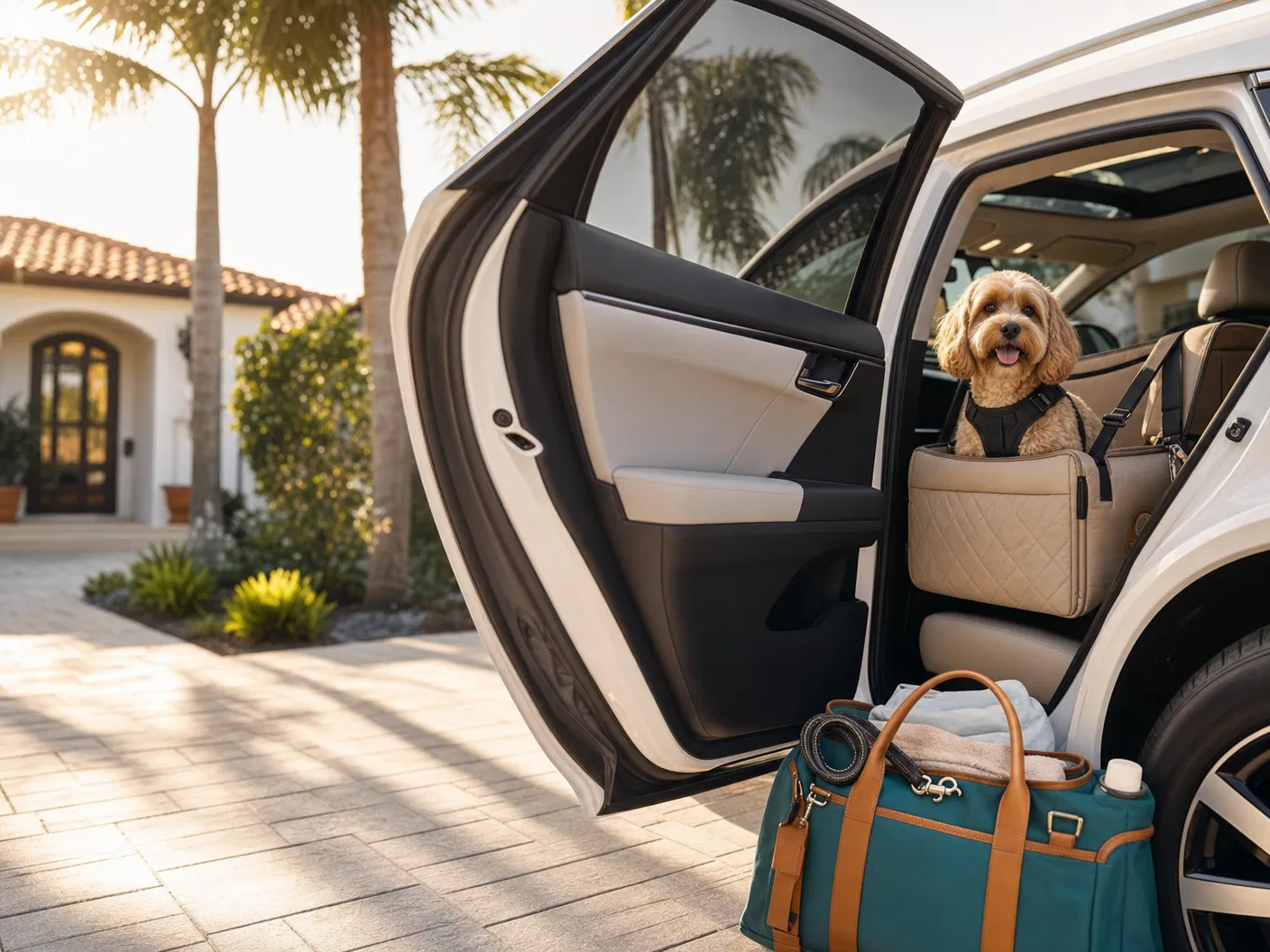 A safe pet taxi setup for appointments and errands