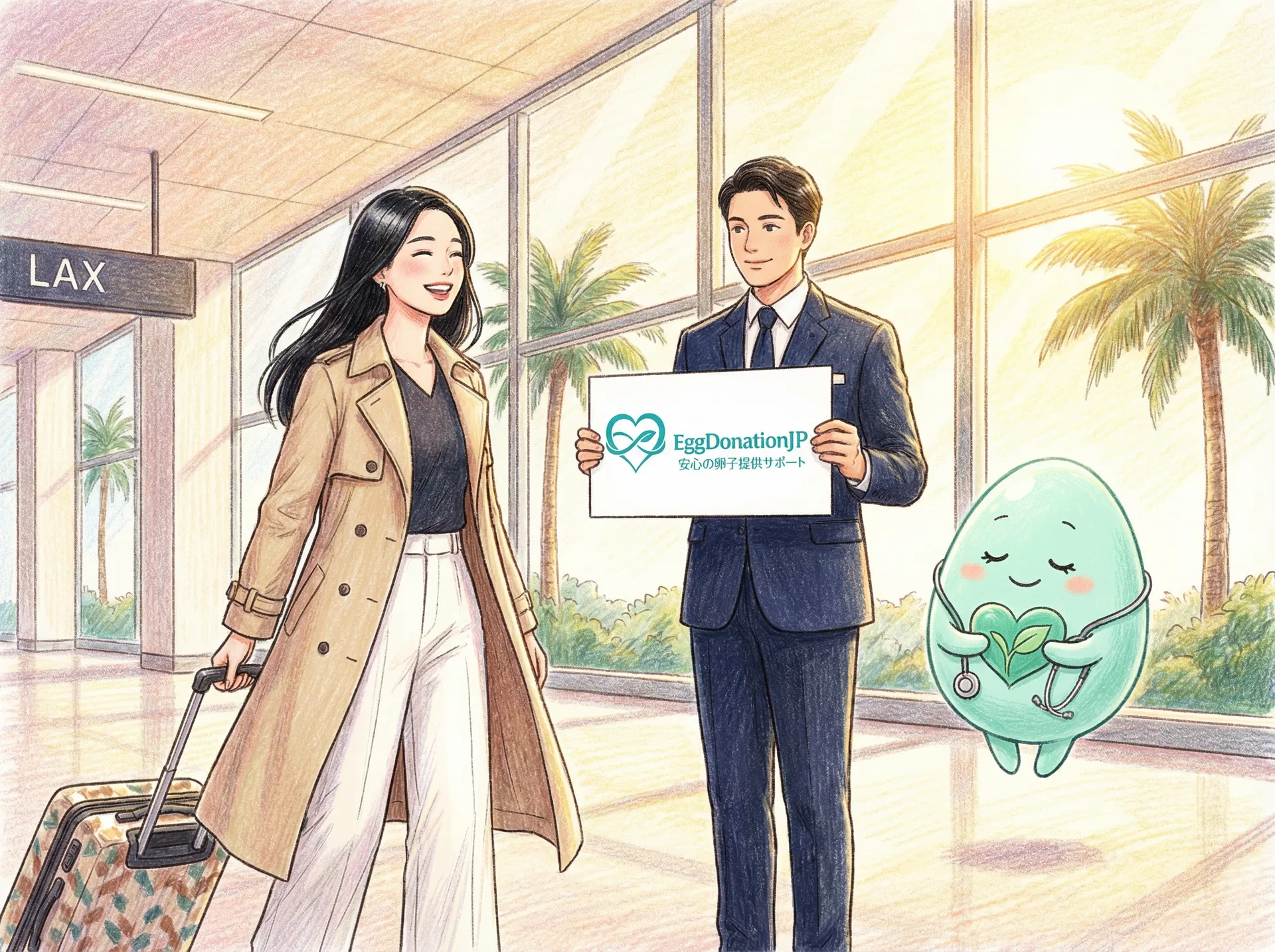 ロサンゼルス到着後のご案内