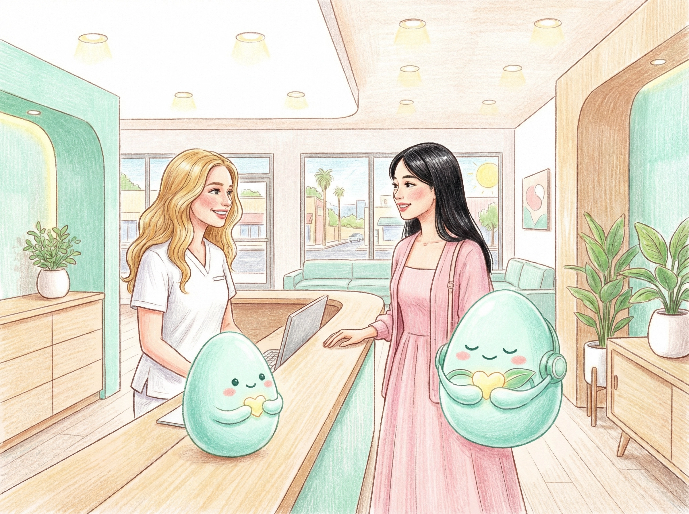 クリニック到着・受付