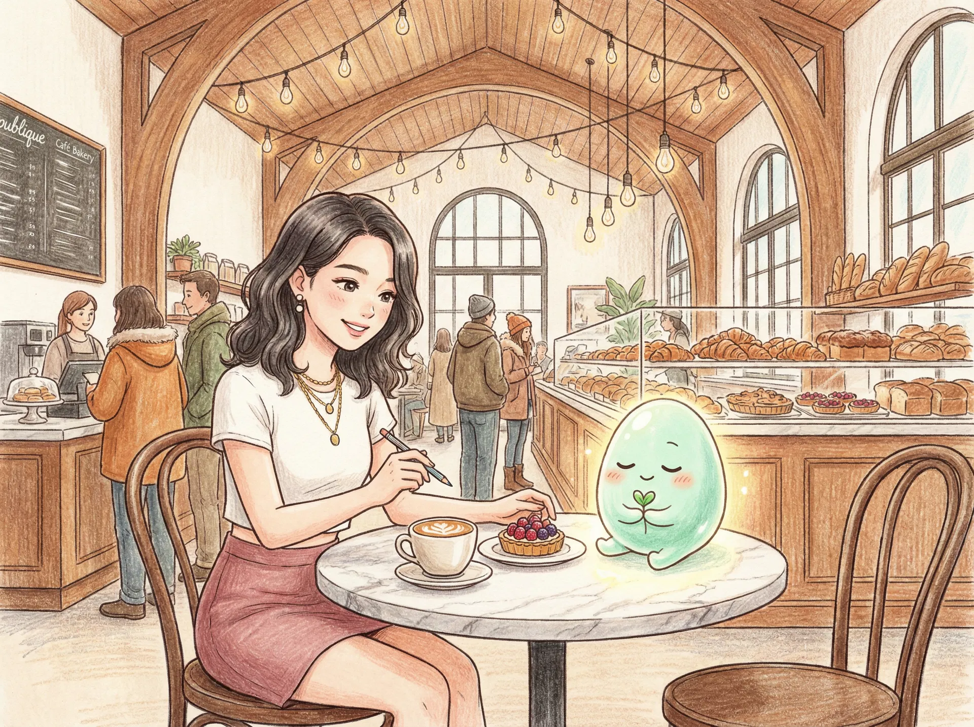 昼食を落ち着いて取る