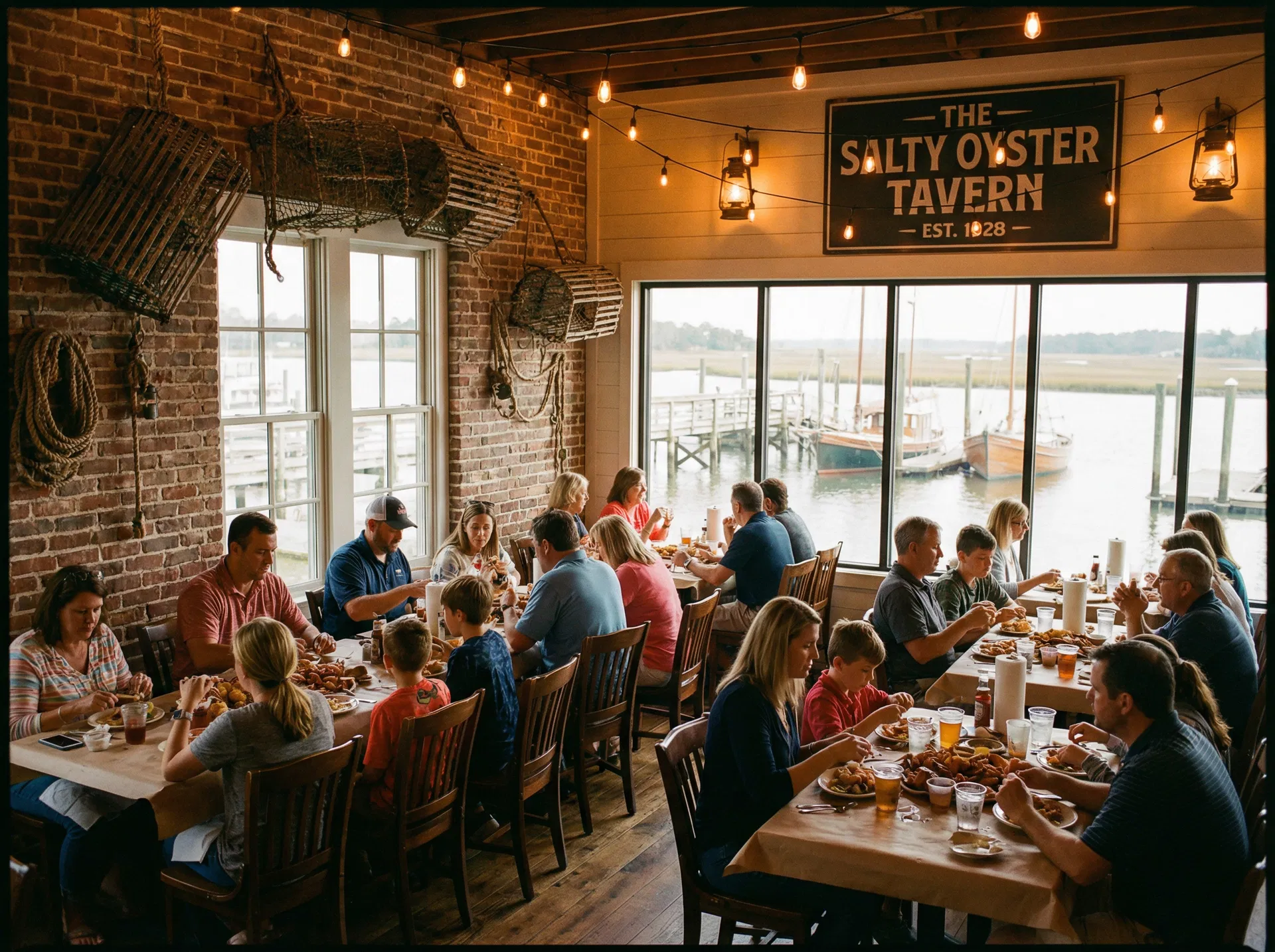 Charleston Crab House dining