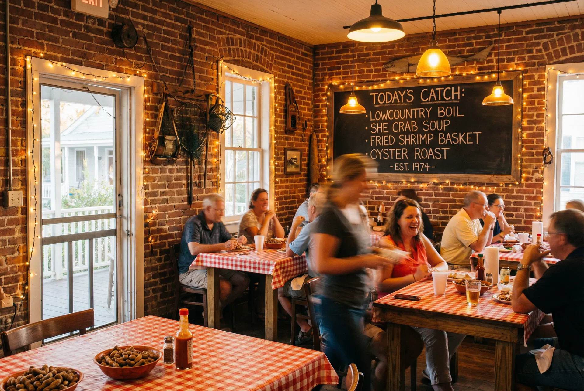 AW Shuck's restaurant interior
