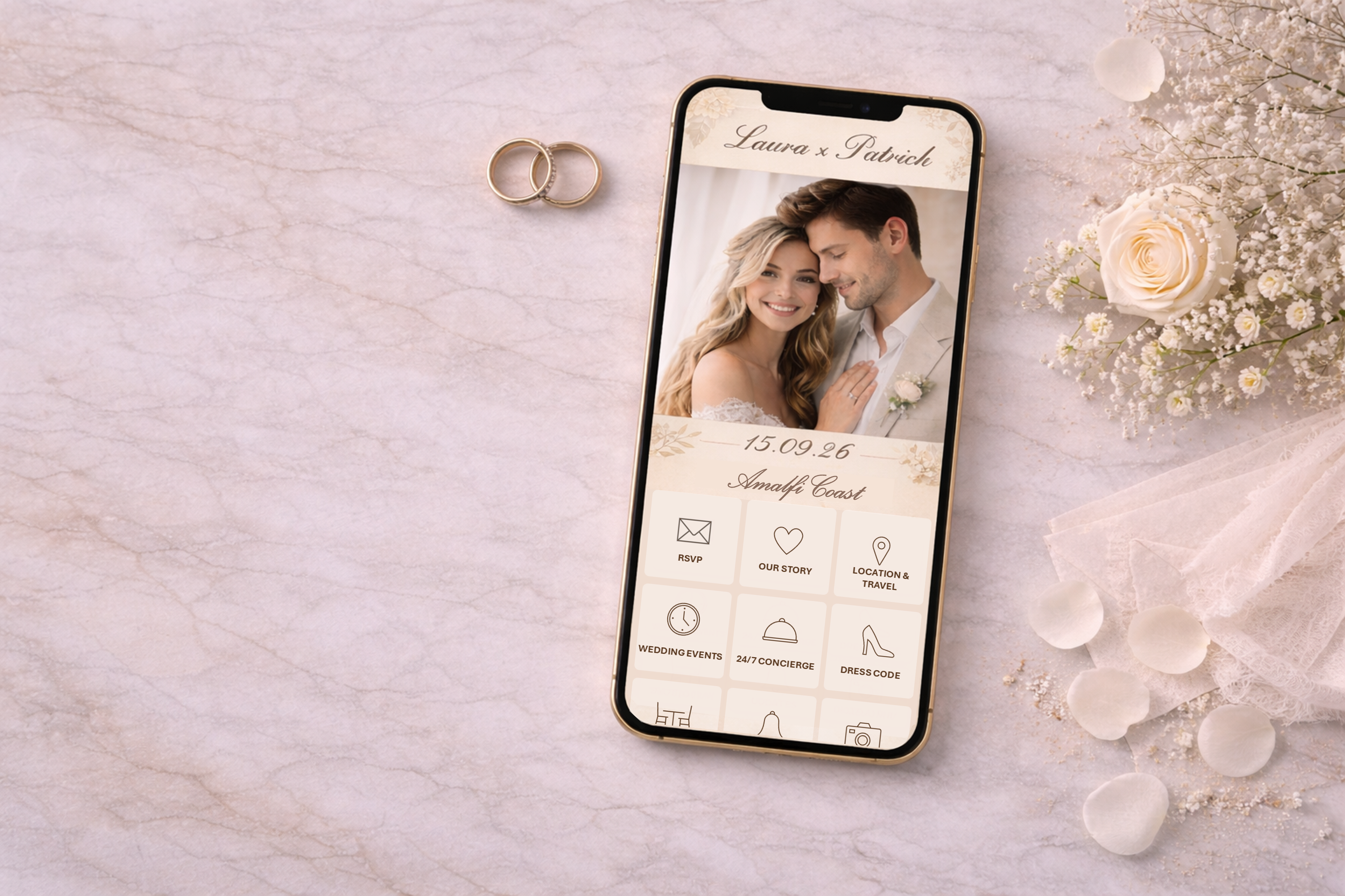 Host Élite luxury wedding digital branding