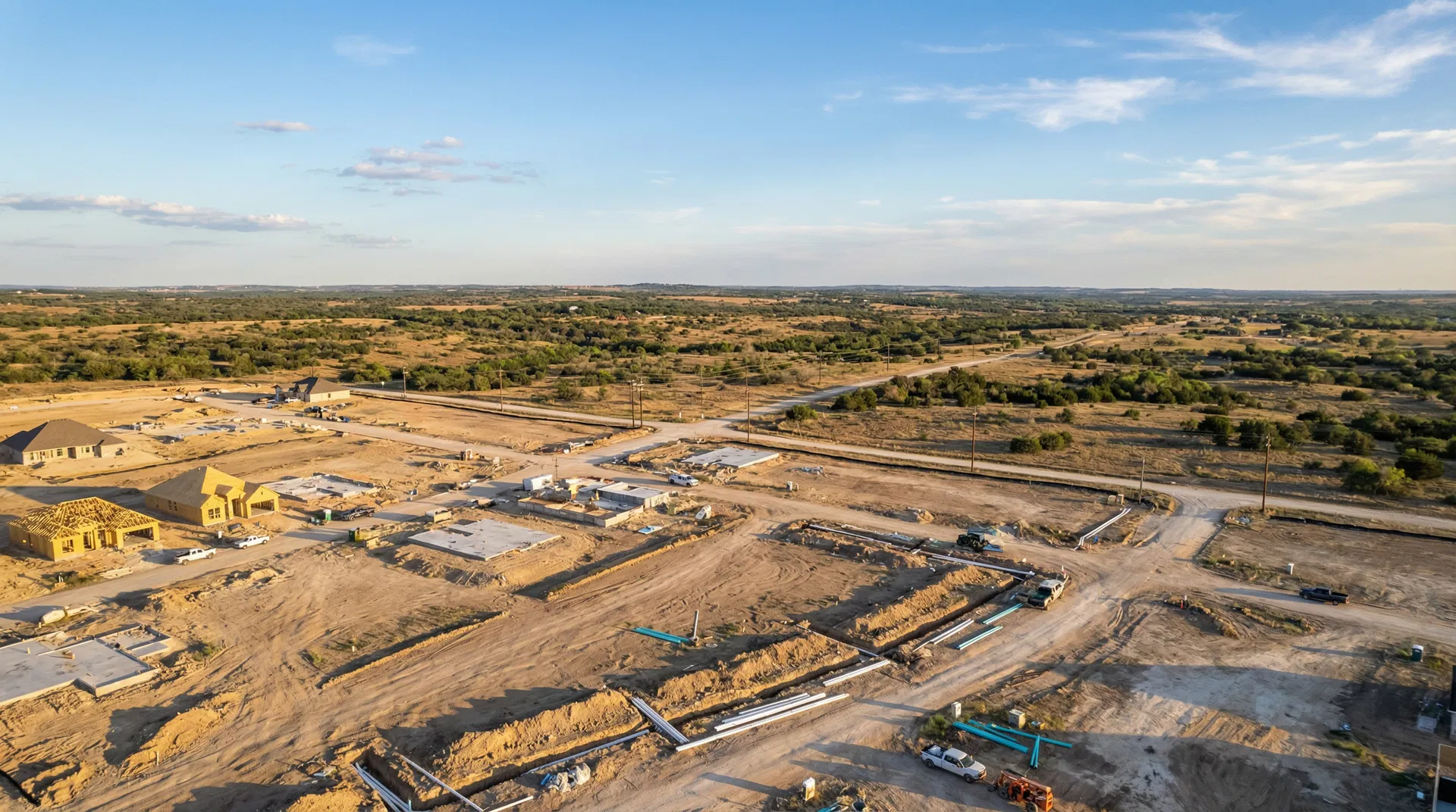 Texas construction and plumbing infrastructure