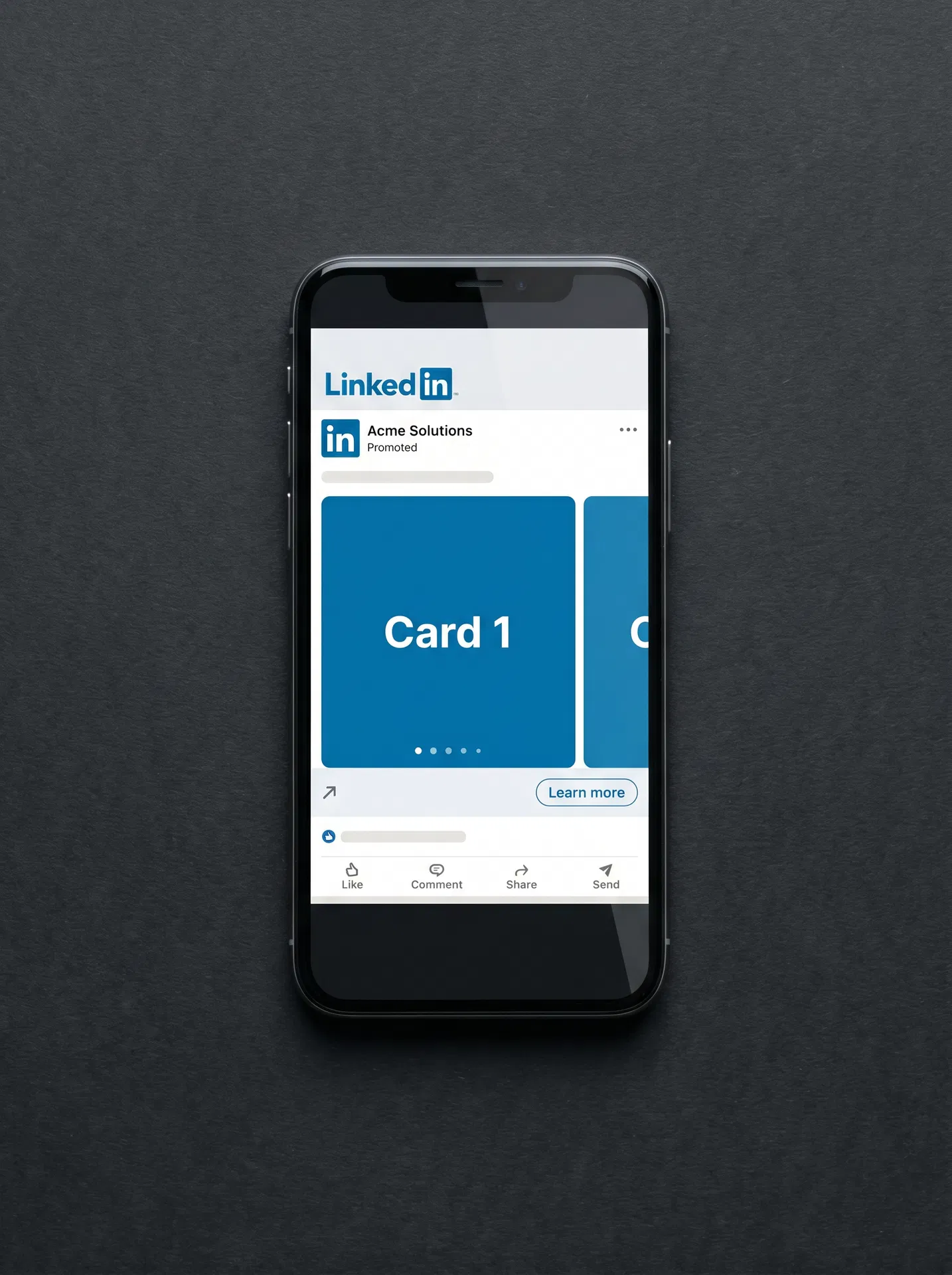 LinkedIn Carousel Ad primjer