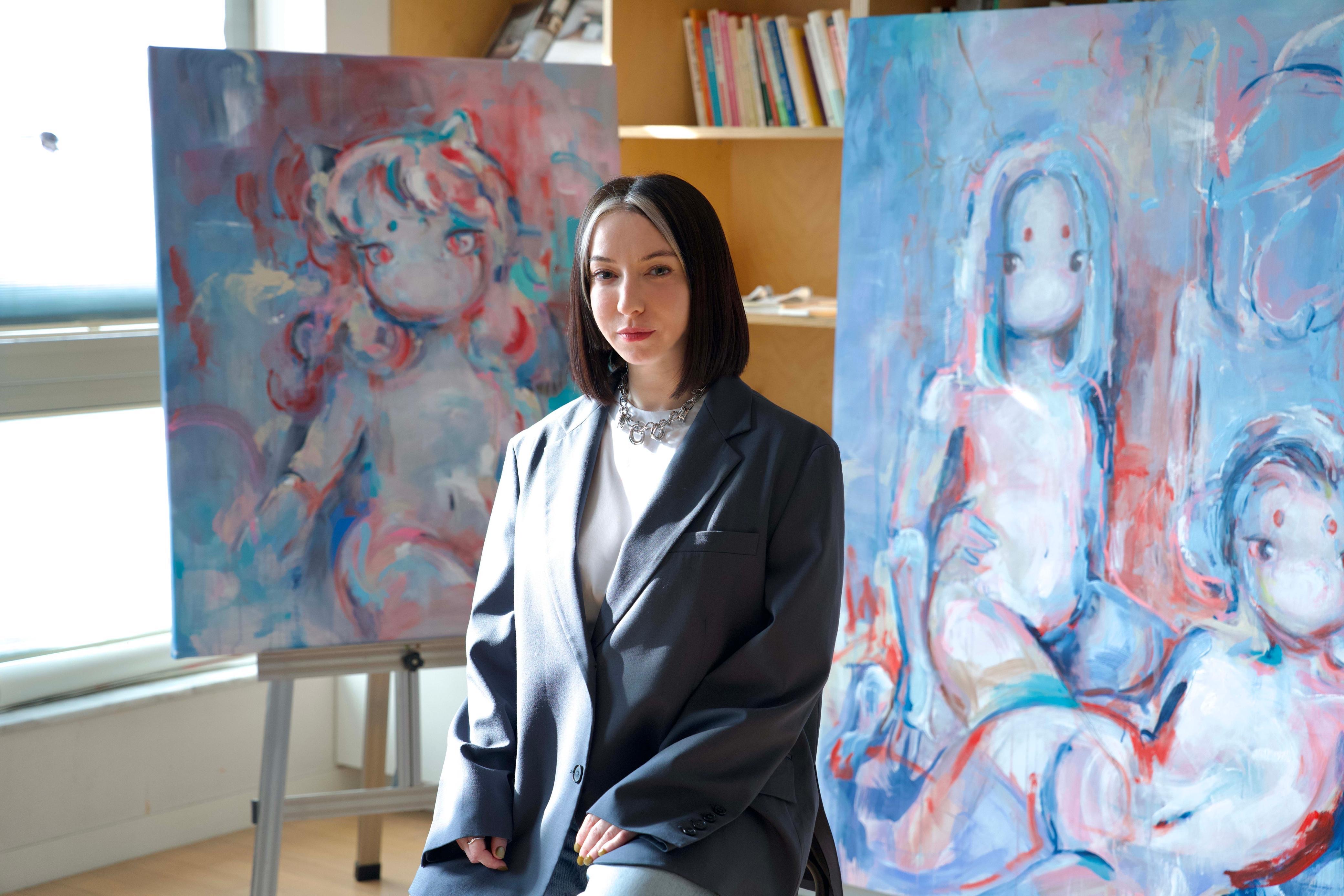 Traversing a Fluid Visual Landscape: Feminine Strength, Resilience and Resonance in Okokume's Cosmic Guardian