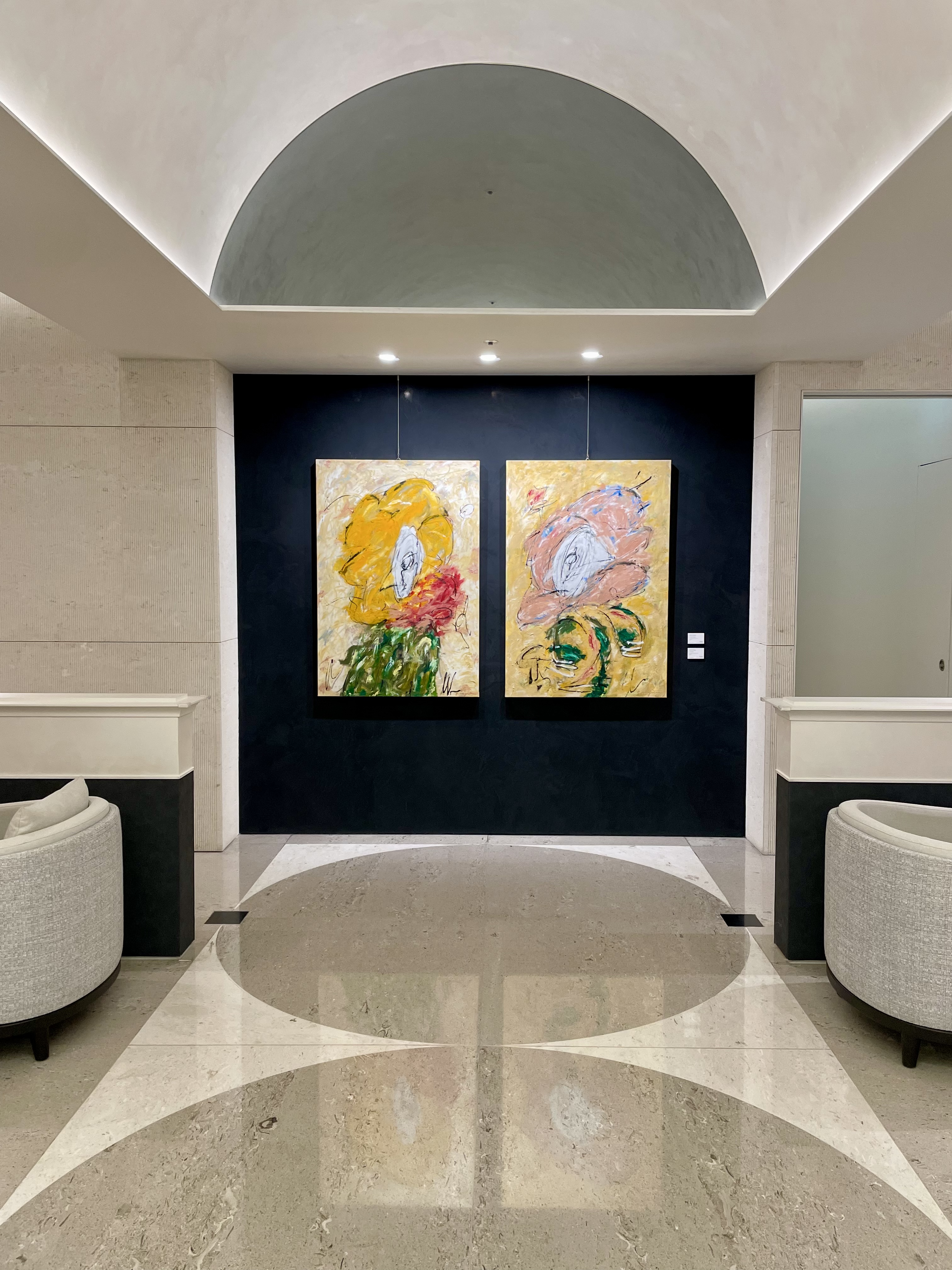 Pol Segura Artwork Display at Lotte Avenuel VIP Lounge