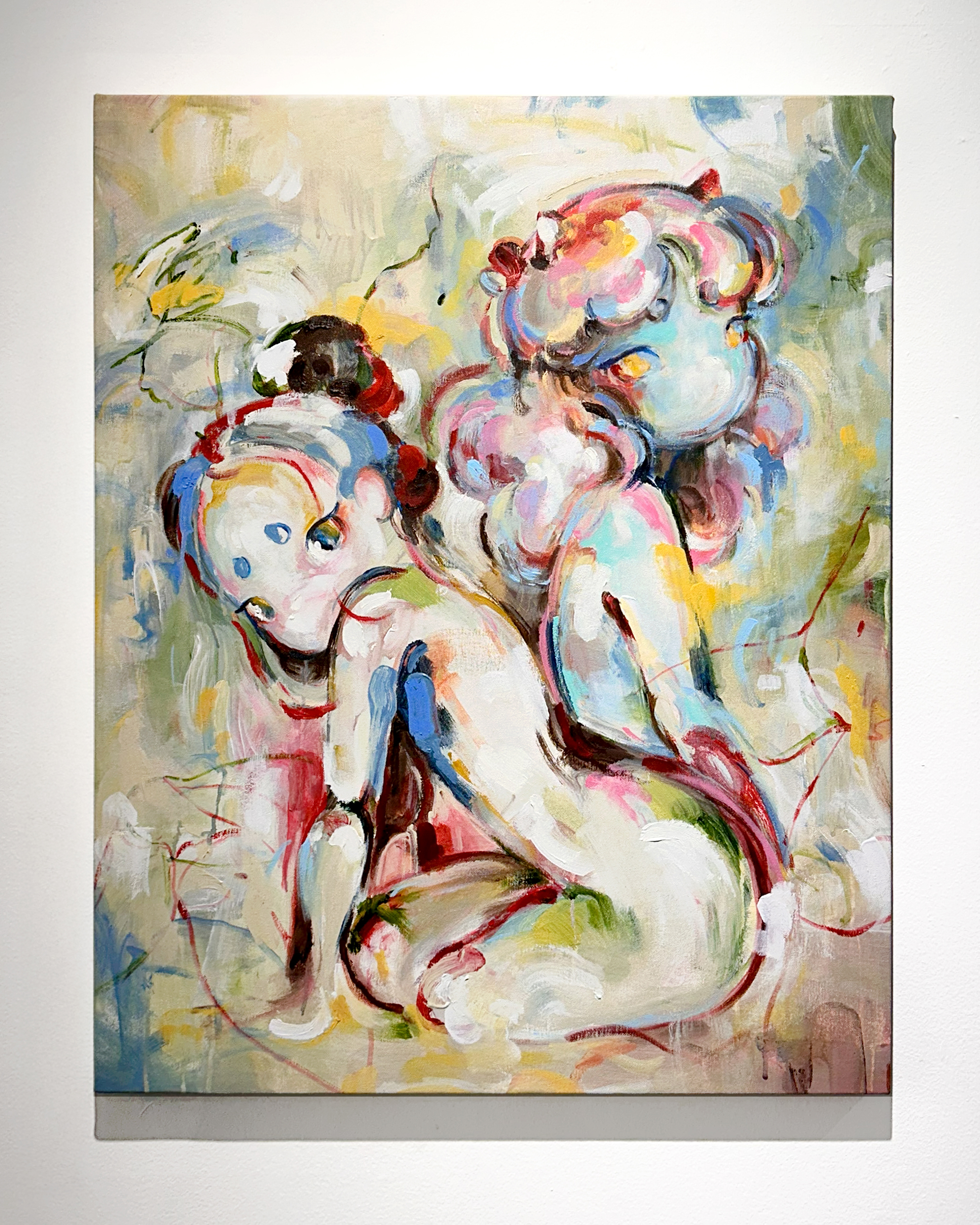 Serena, 2025. Acrylic and oil on canvas. 81 x 65 cm.