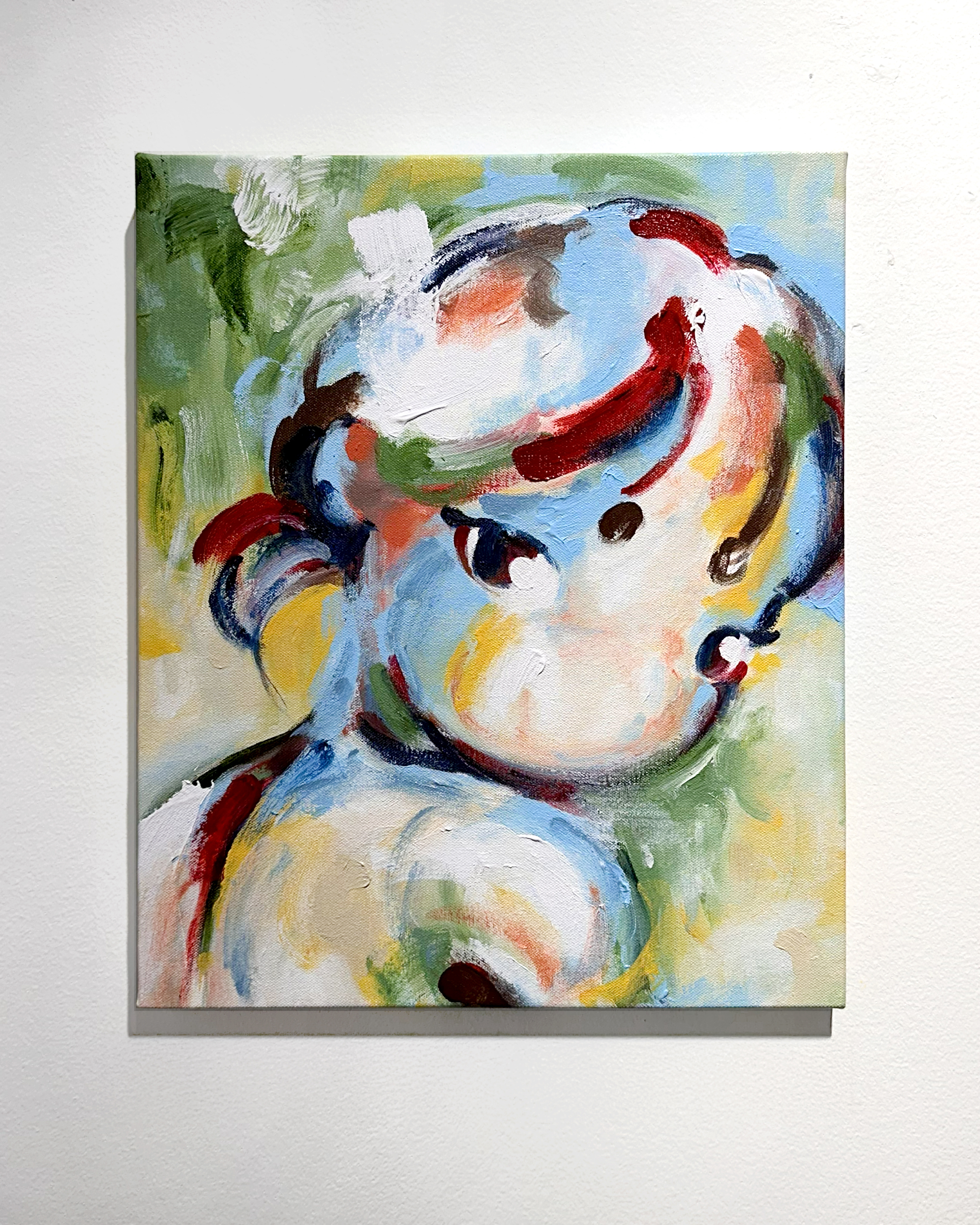 Sara, 2025. Acrylic on canvas. 46 x 38 cm.