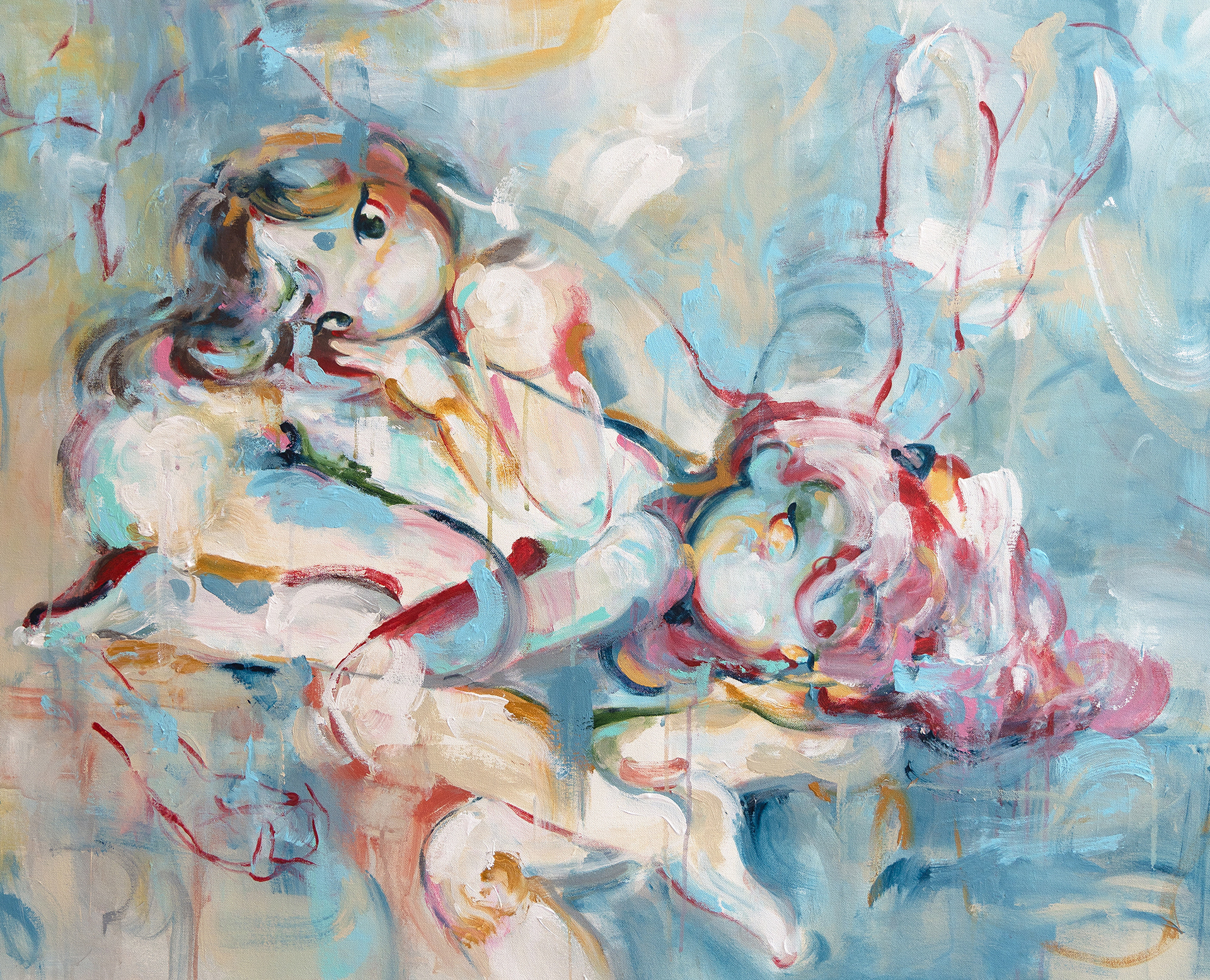 Okokume, Salma, 81 x 100 cm, Acrylic on canvas, 2025