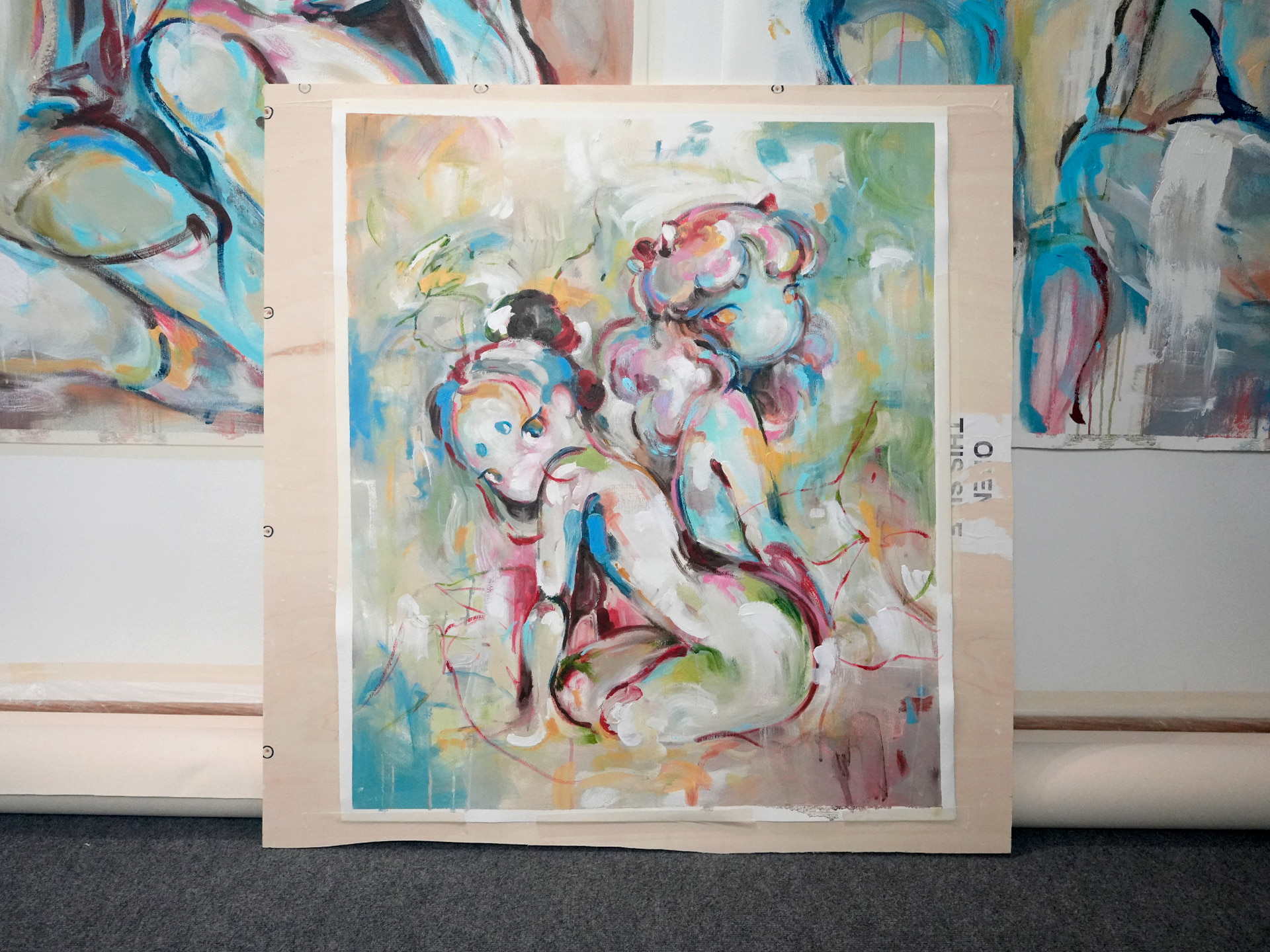 Okokume, Serena, 81 x 65 cm, Acrylic on canvas, 2025