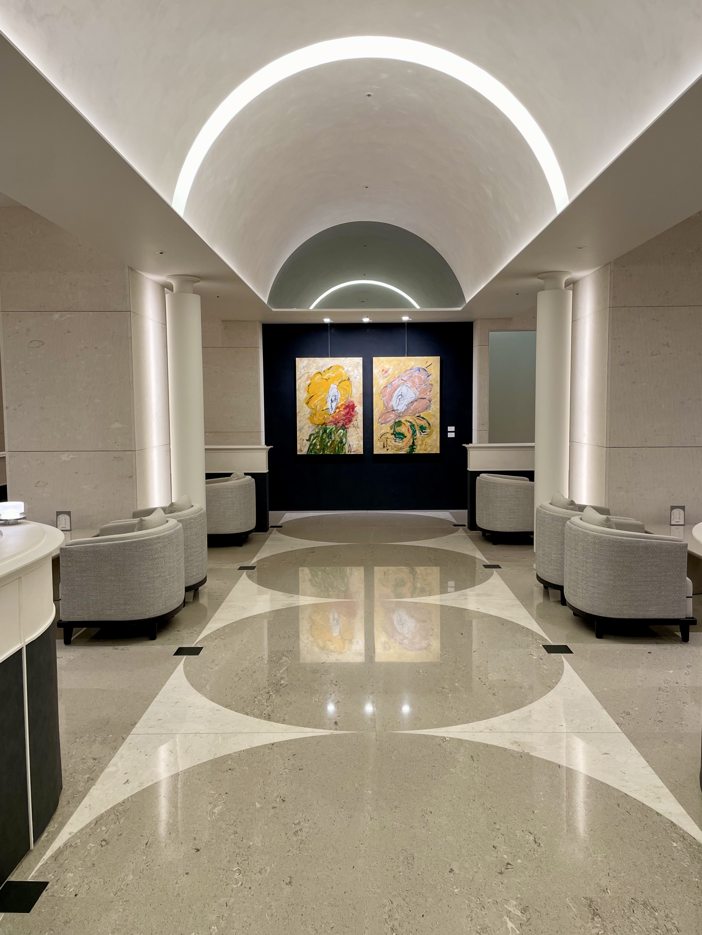 Pol Segura Artwork Display at Lotte Avenuel VIP Lounge