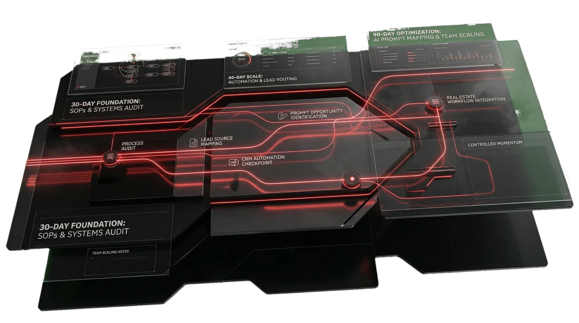 30-60-90 day roadmap visual
