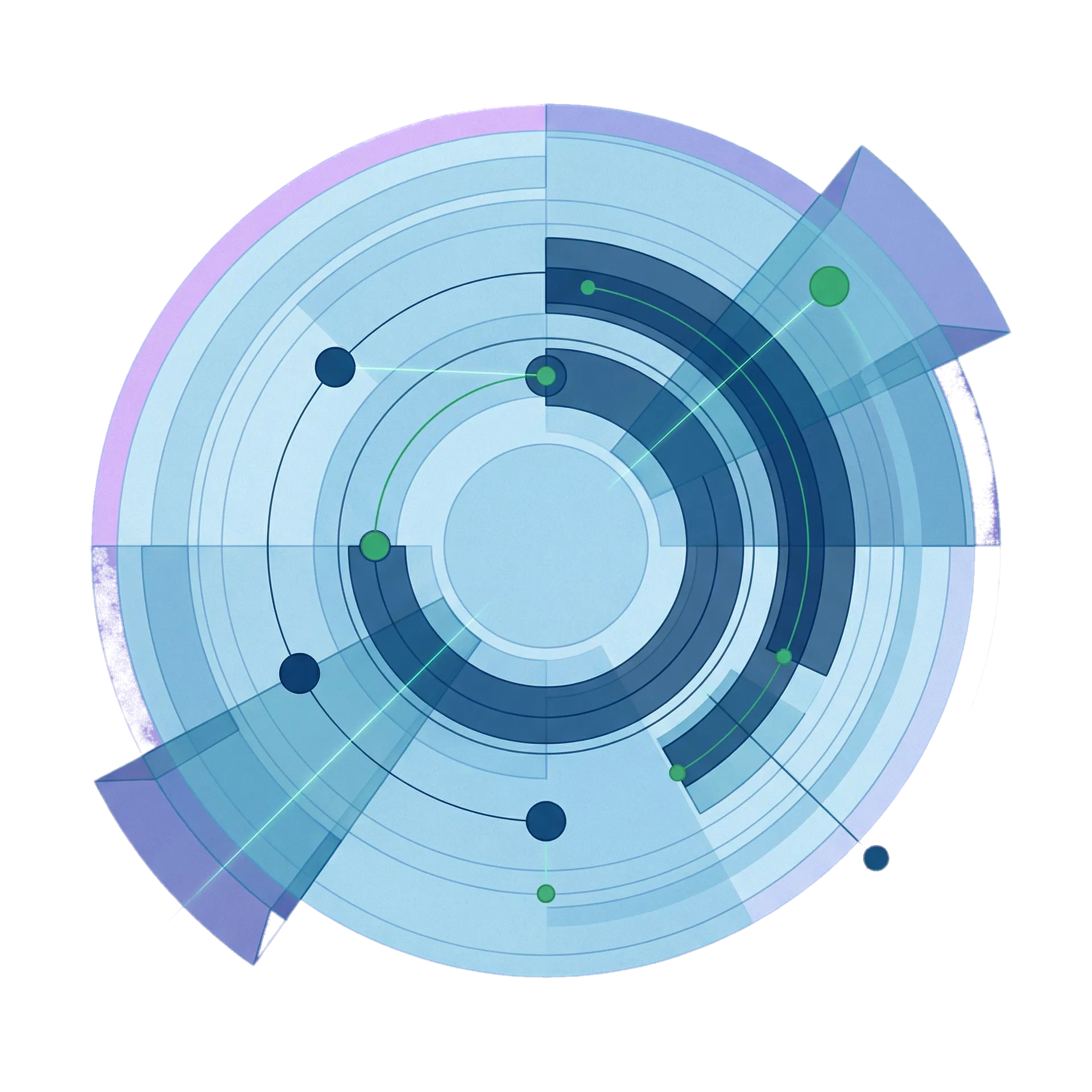 Arte técnica abstrata do radar de licitações