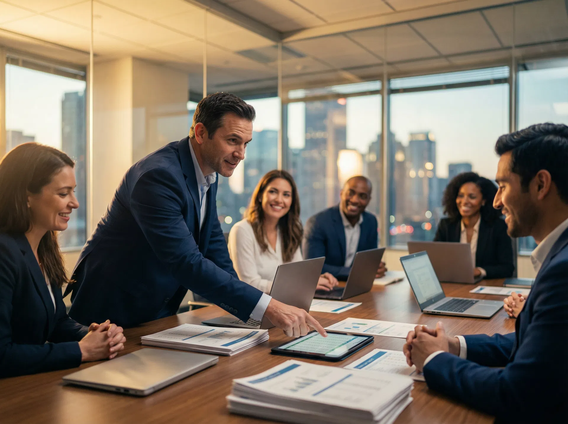 Business team meeting