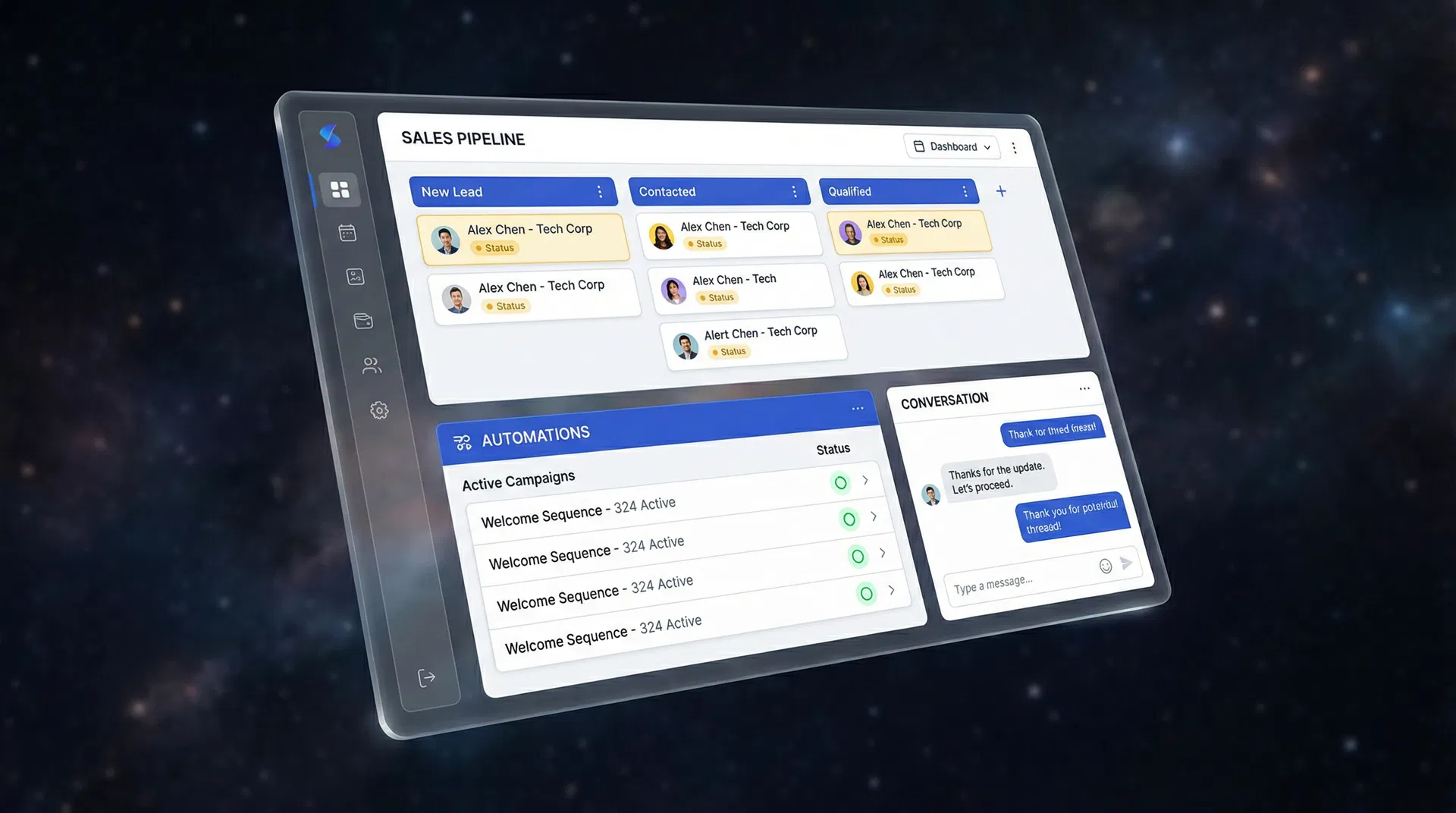 Sapphire United Systems Dashboard