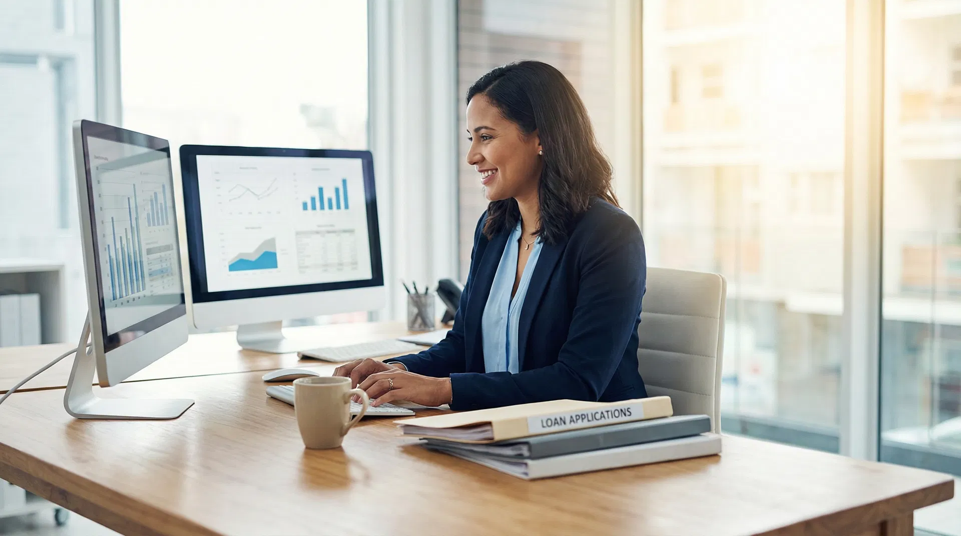 Loan officer using Sapphire United Systems