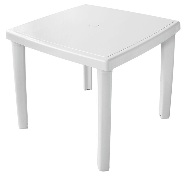 Mesa Corporativa Quadrada Polipropileno 4 Lugares Pés Reforçados