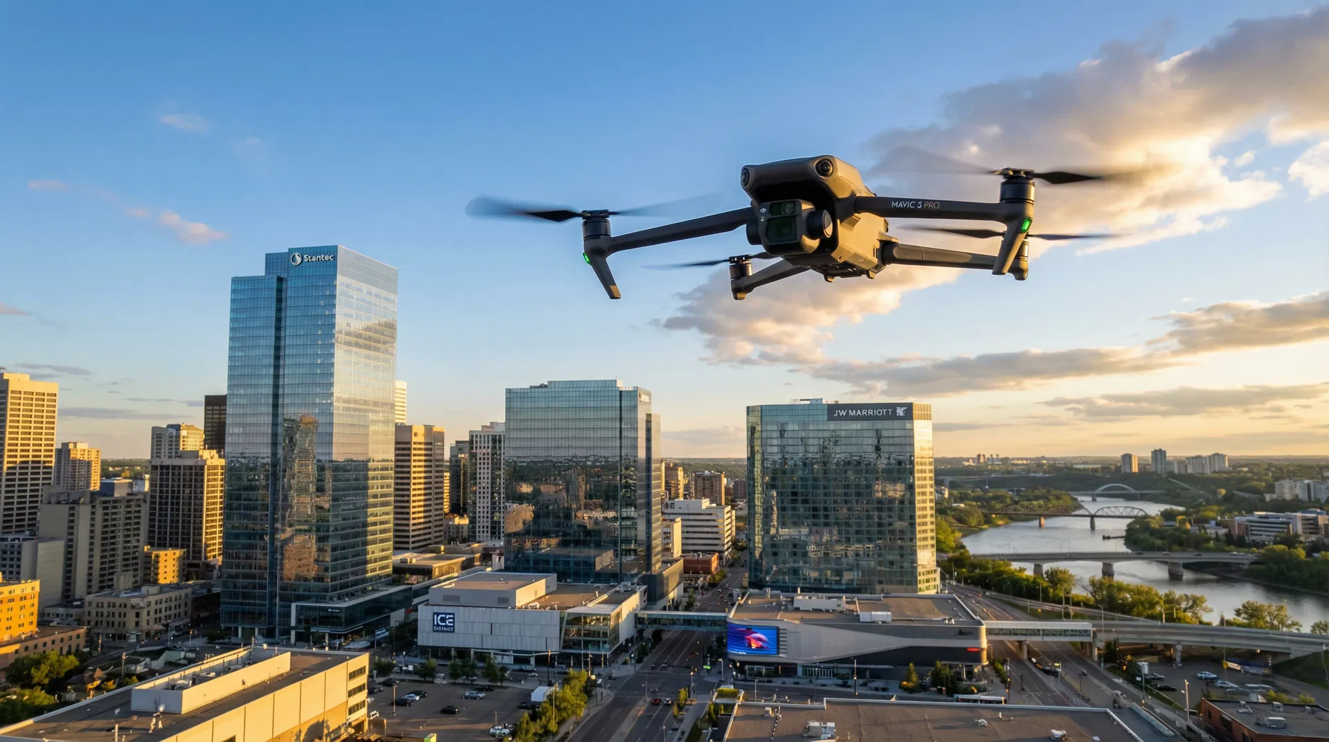 Drone videography Edmonton commercial aerial
