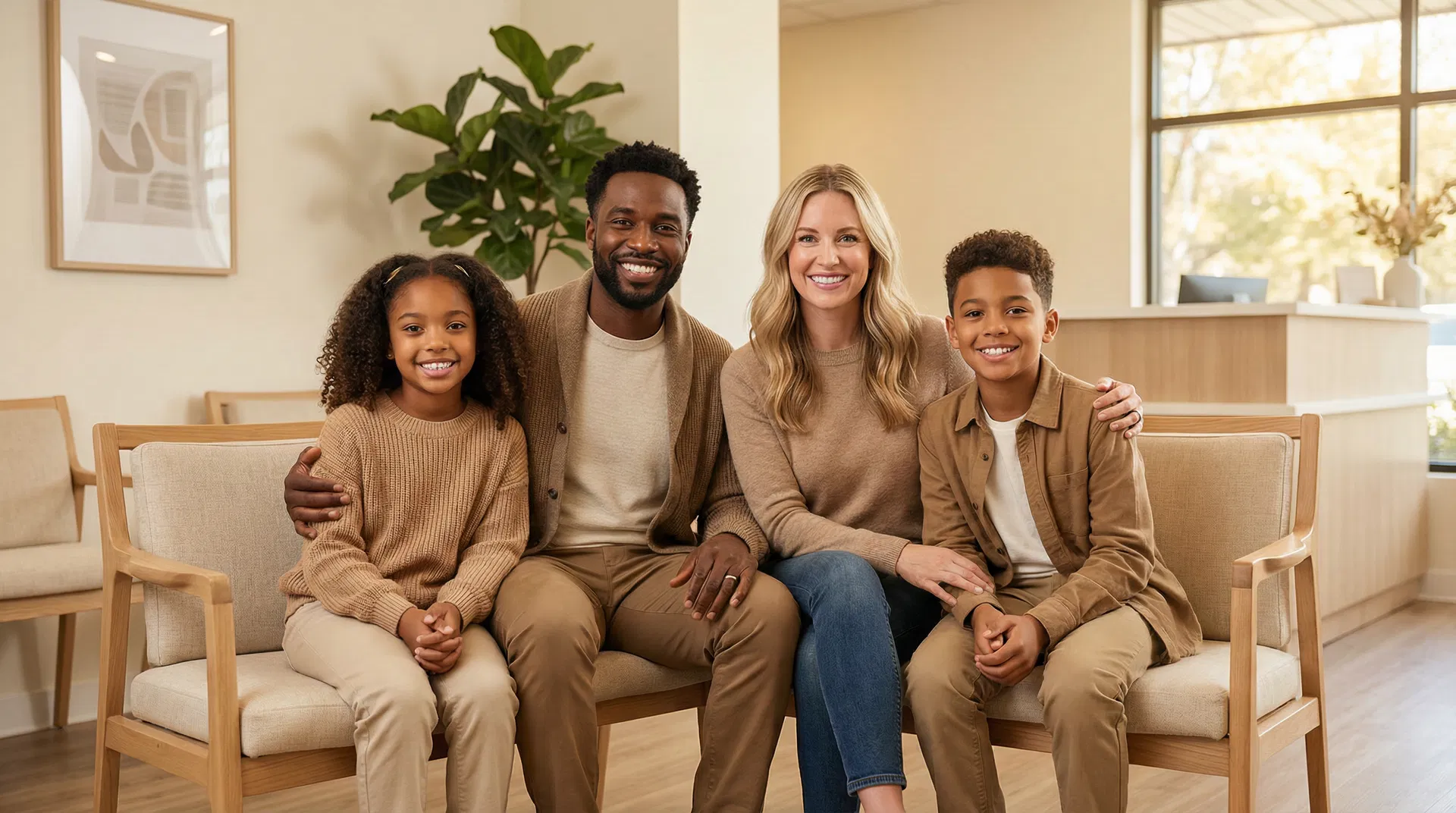 Happy family at Milton Family Dentistry