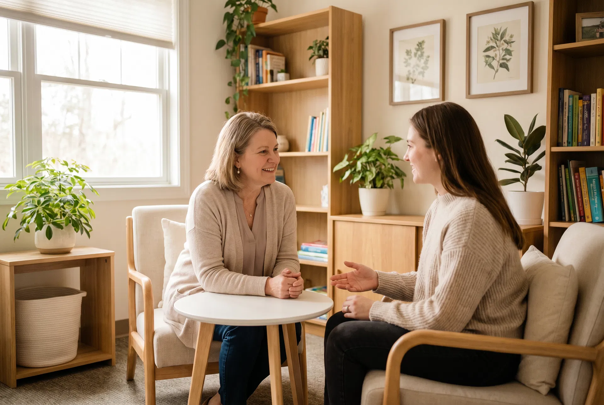 Warm speech therapy session