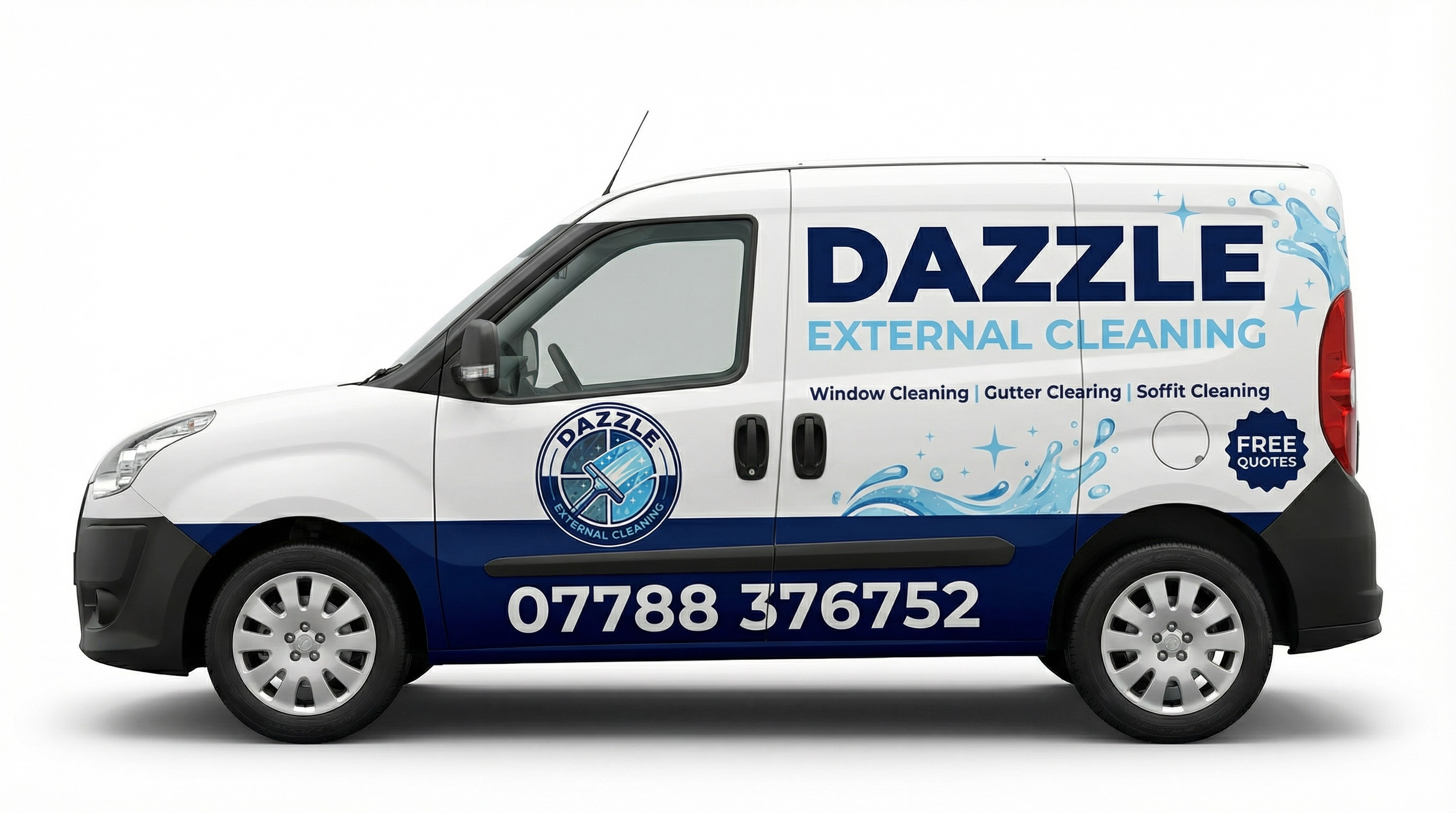 Dazzle External Cleaning branded van