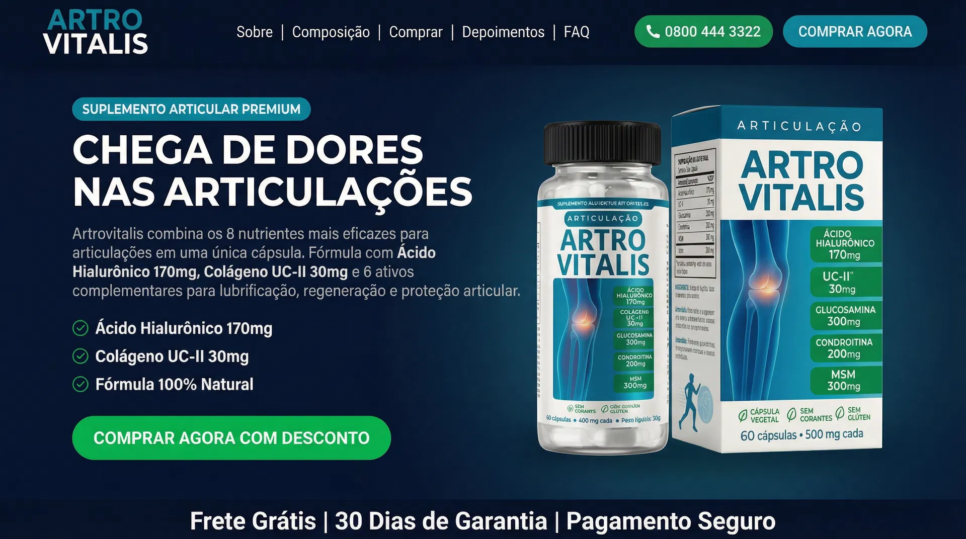 Artrovitalis - Chega de Dores nas Articulacoes