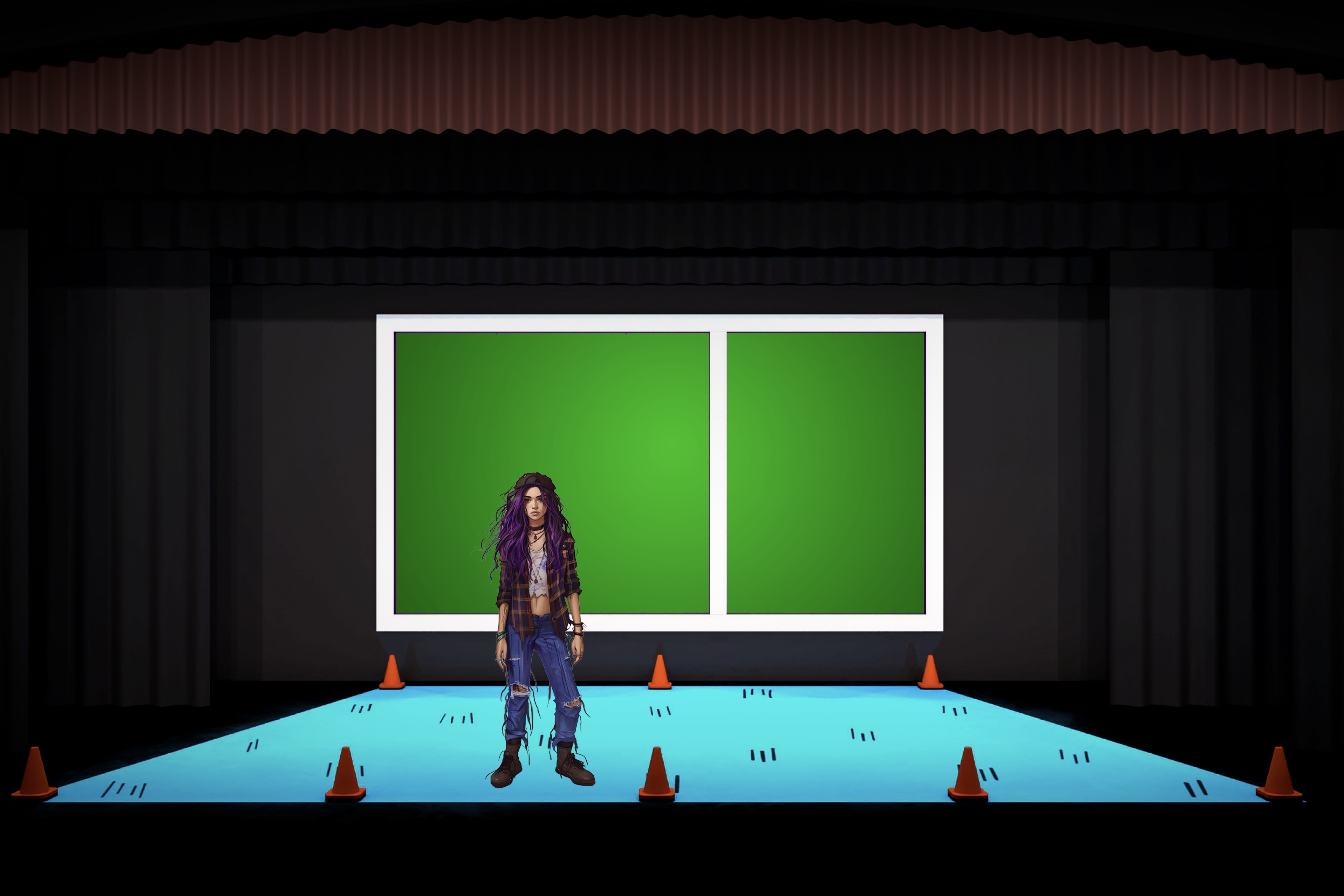 Freaky Friday - Scenic design by Brandon PT Davis. A vibrant musical theatre set, capturing the energetic and playful spirit of the body-swap story.