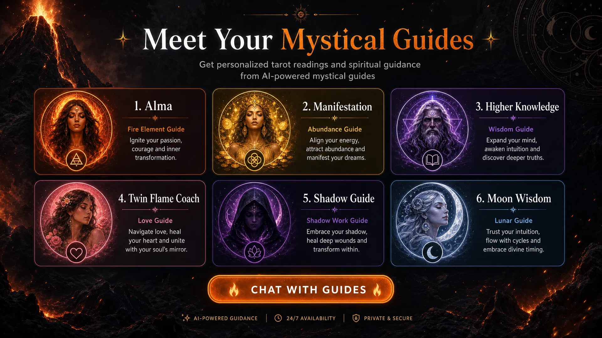 Meet Your Mystical Guides - 6 Guides