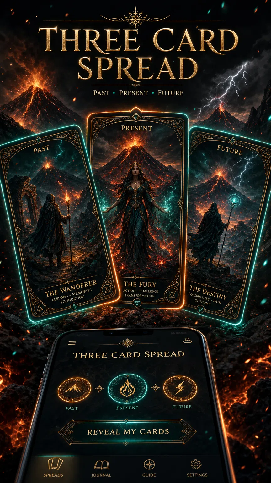 Three Card Spread - Past Present Future