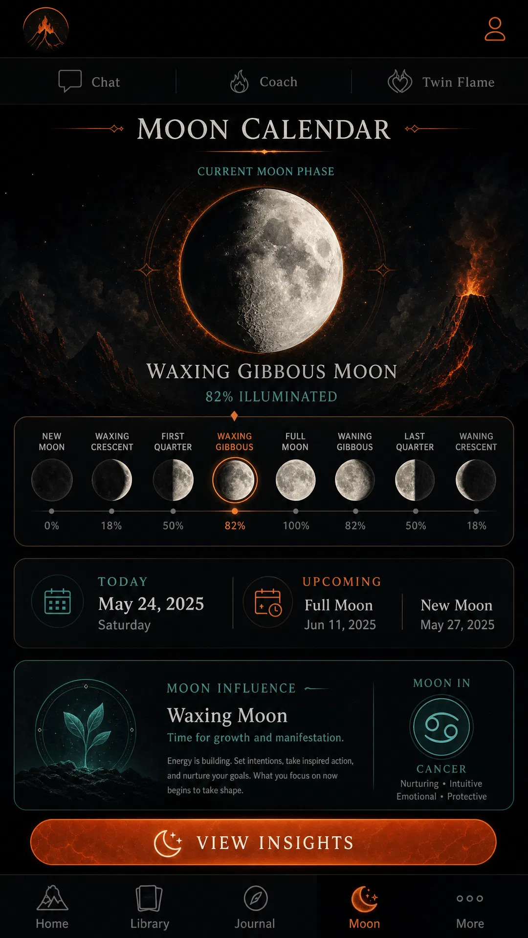 Moon Calendar - Track Lunar Phases