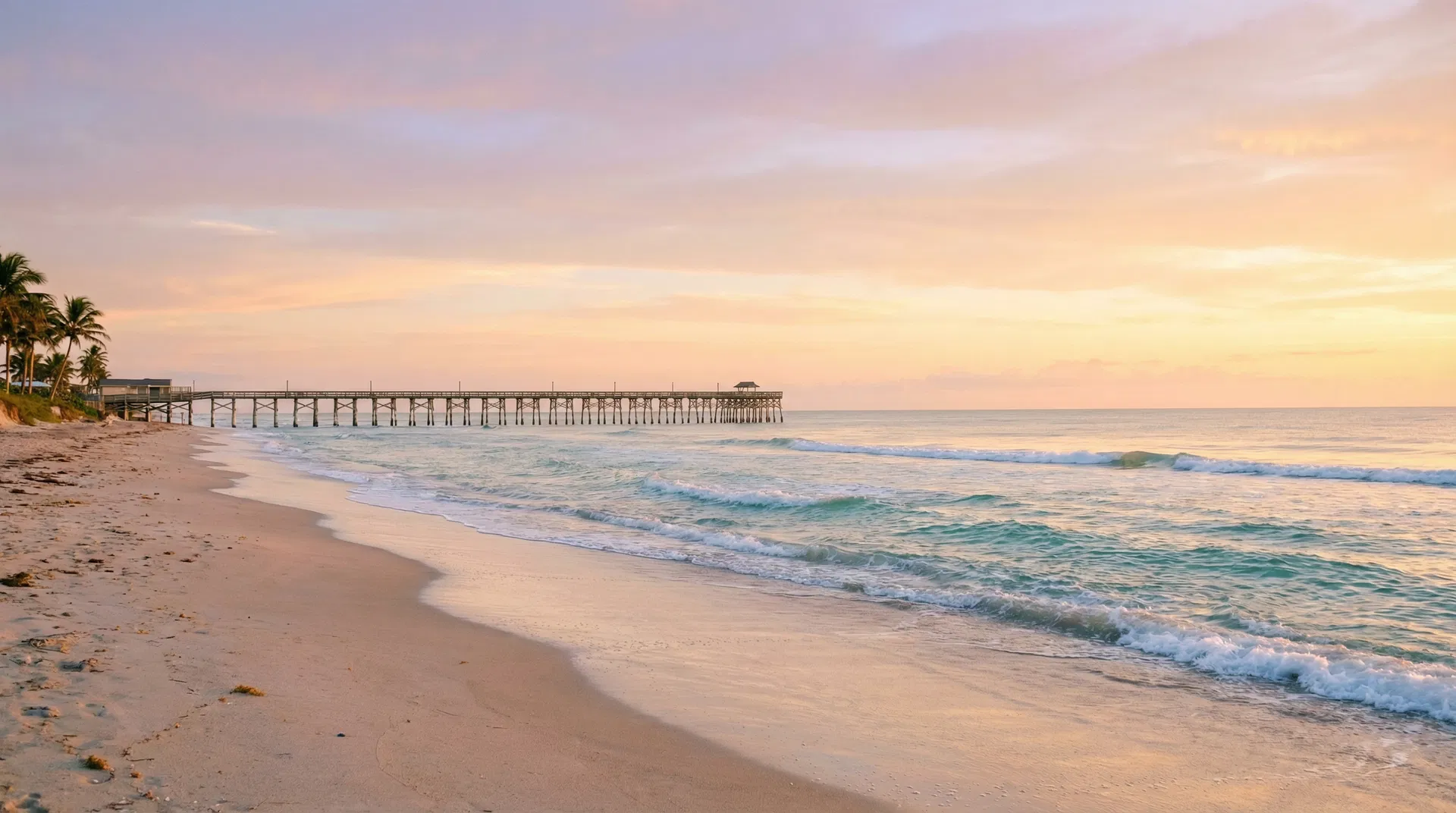 Cocoa Beach at sunrise