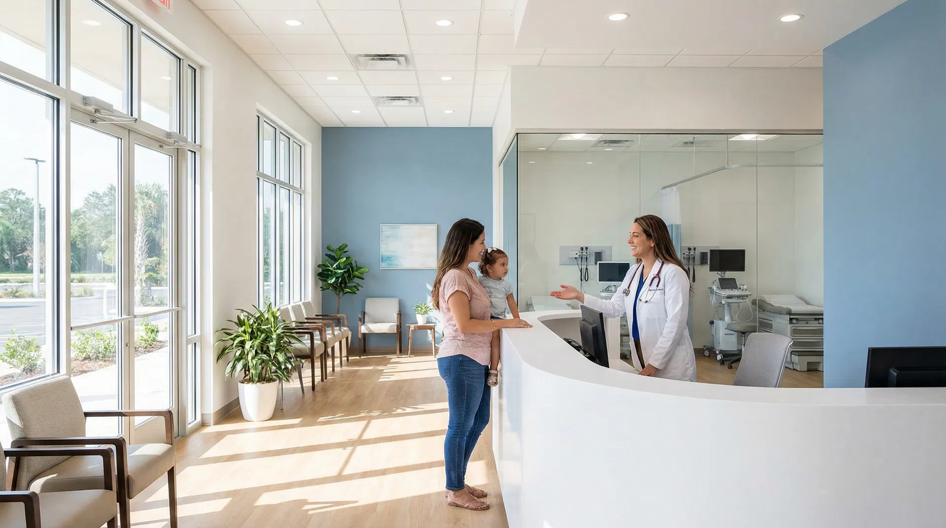 Kissimmee Urgent Care reception