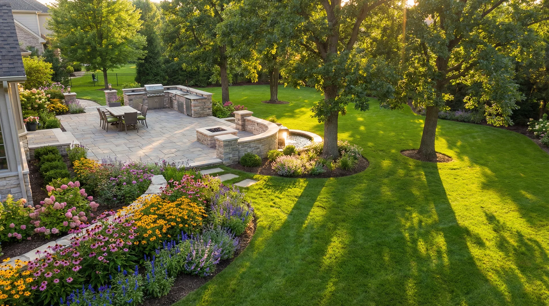 Professional landscape design in Arlington Heights, Chicago suburbs