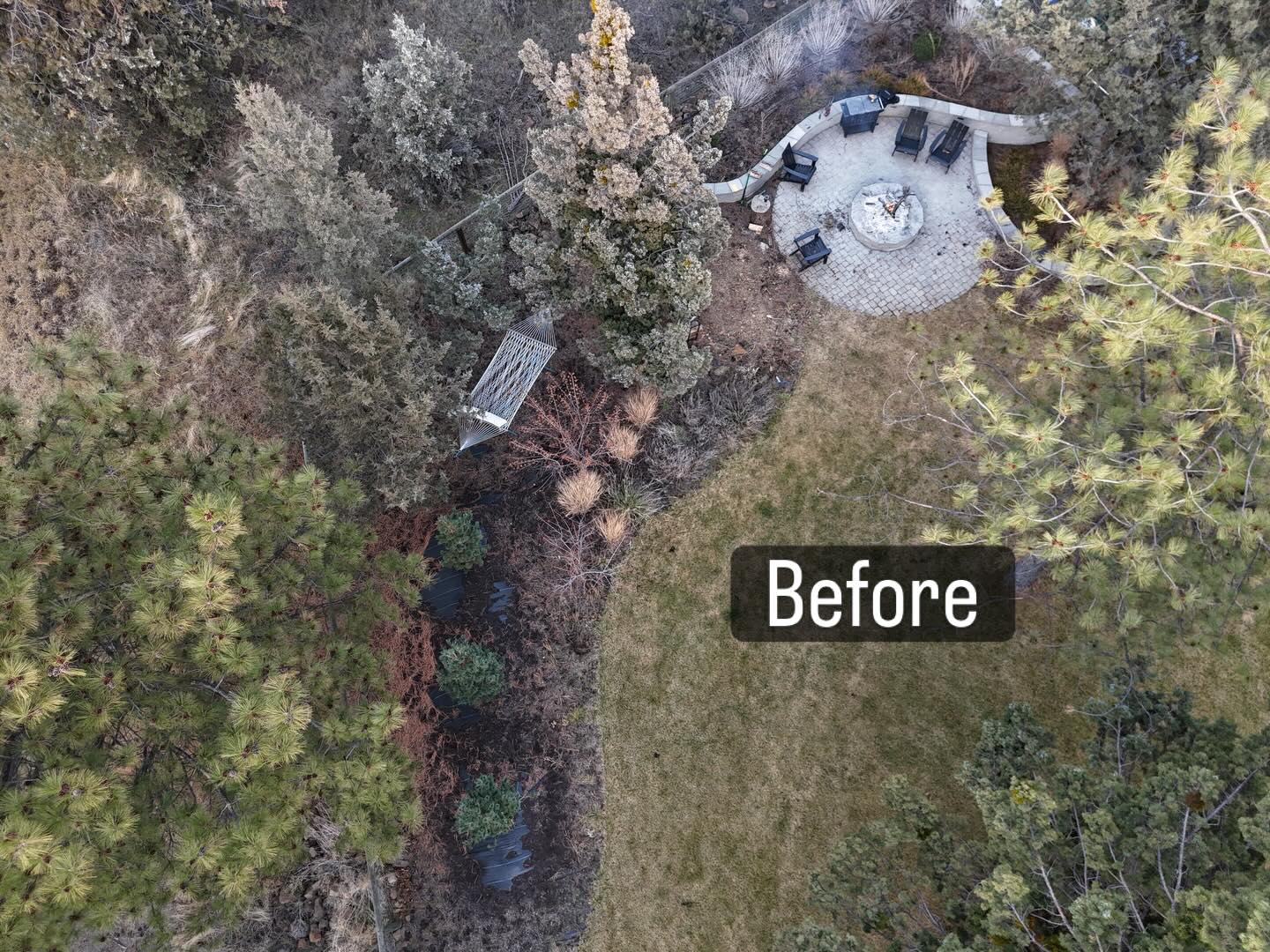 Fire Pit Transformation - Before