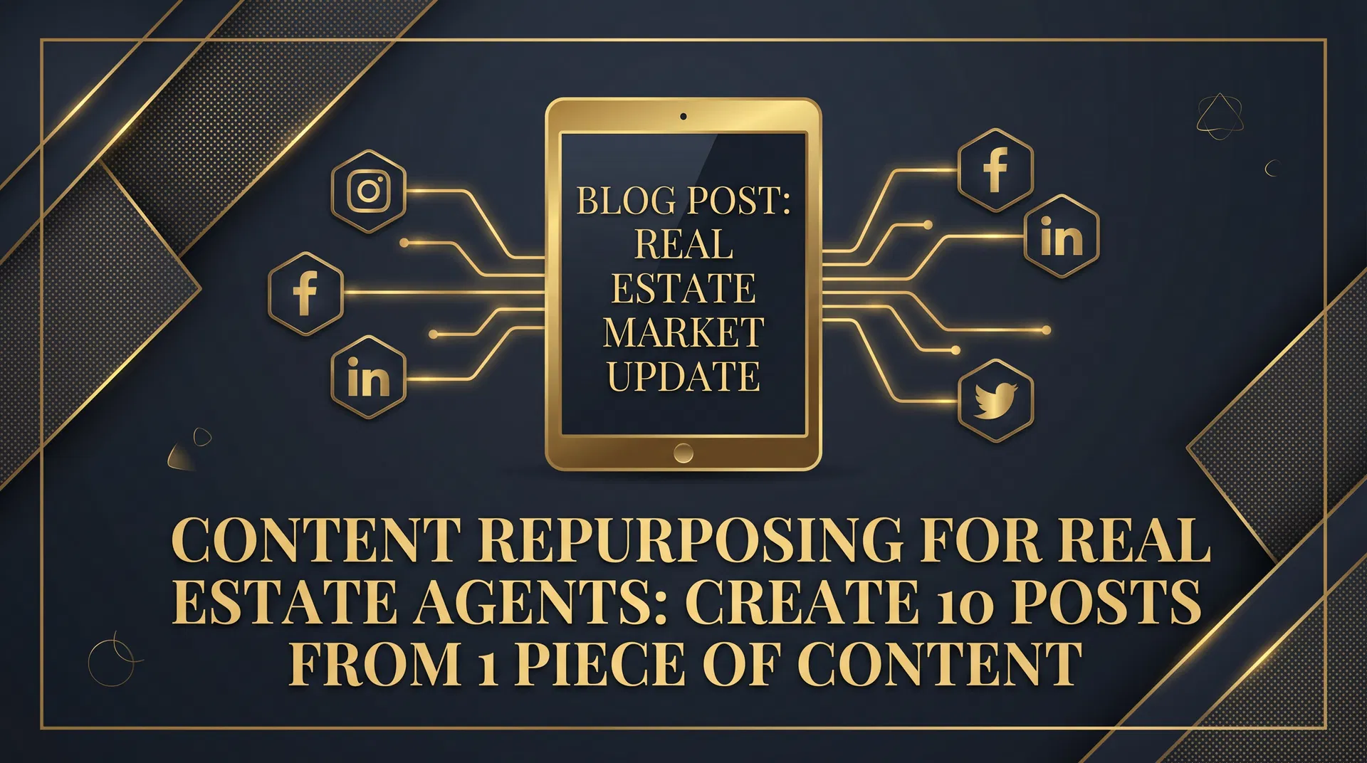 Content Repurposing for Real Estate Agents: Create 10 Posts From 1 Piece of Content