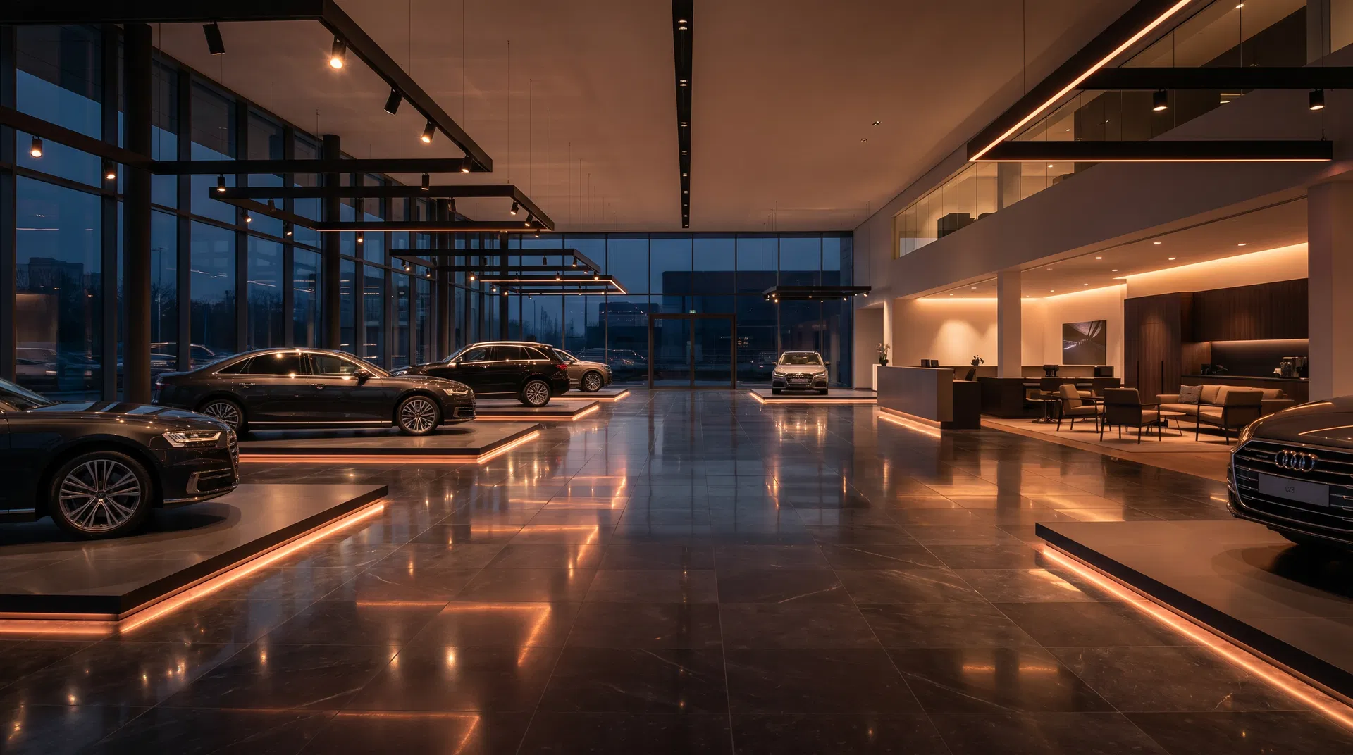 Moderner Kfz-Showroom