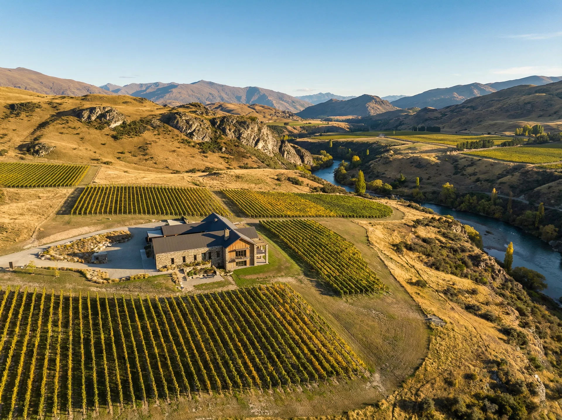 Carrick Winery aerial view