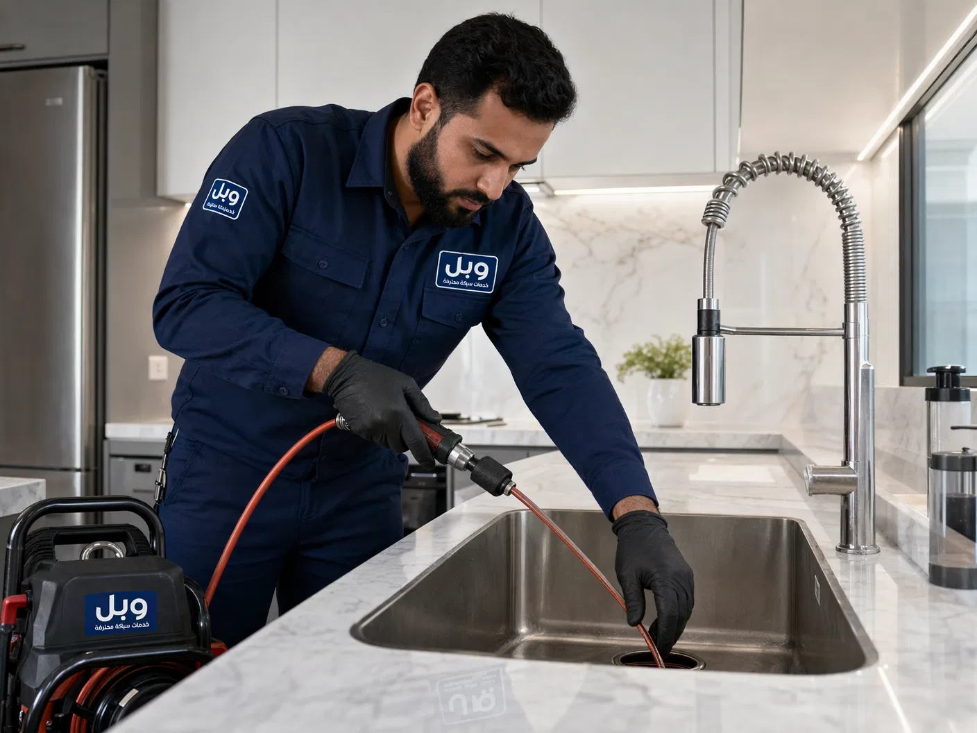 تسليك مجاري المطابخ وإذابة الدهون