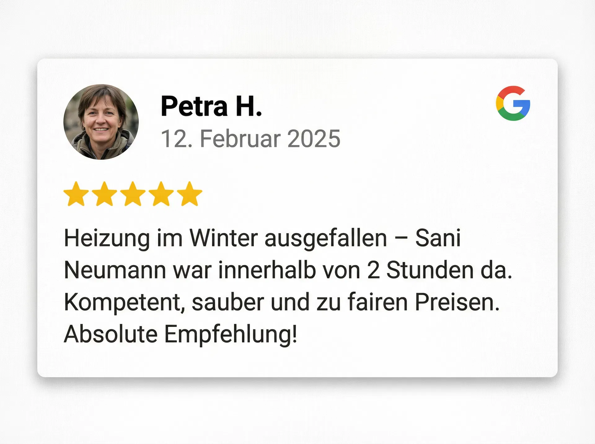Google Bewertung 1