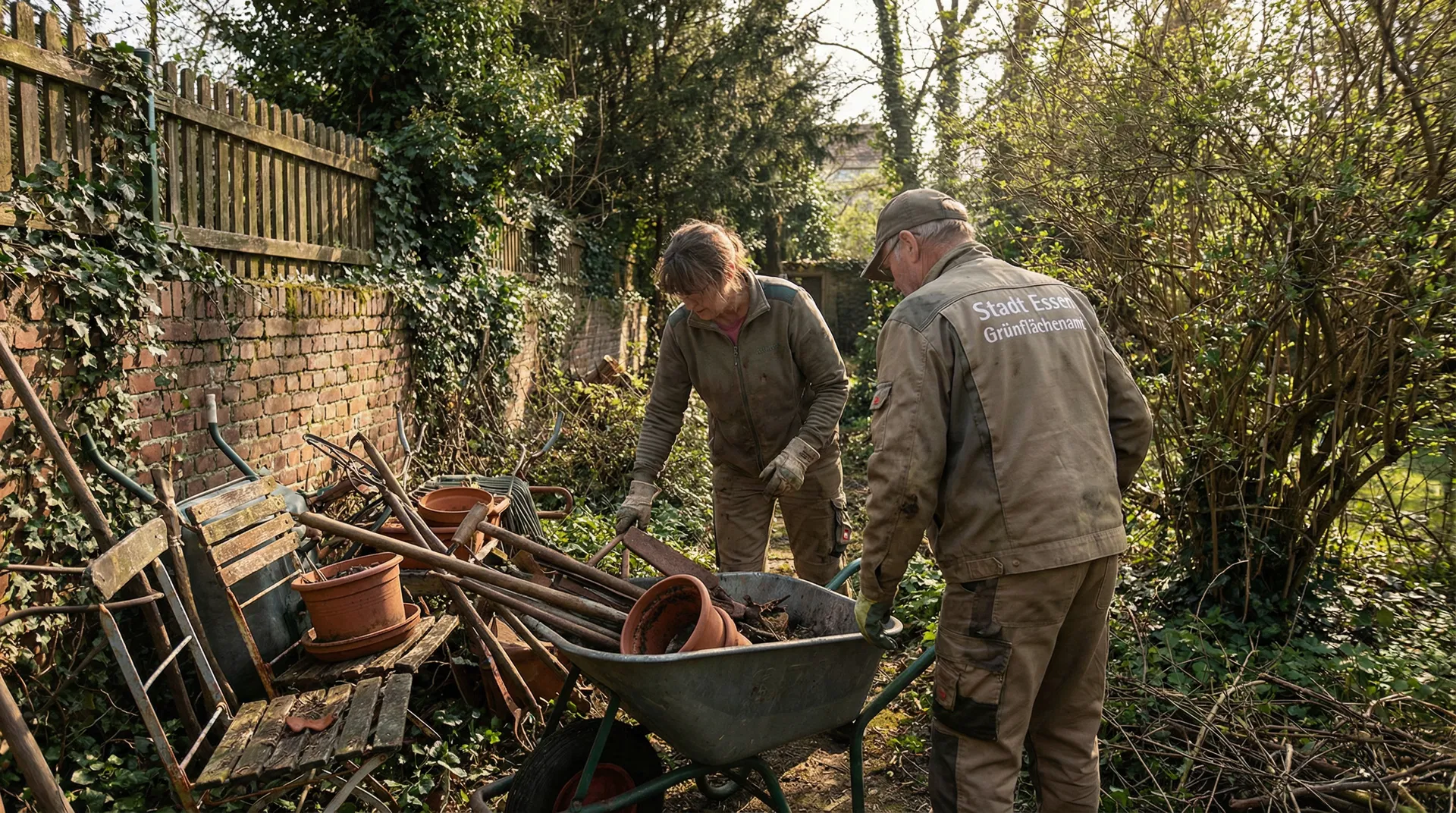 Garten entrümpeln Essen | Professionelle Gartenräumung