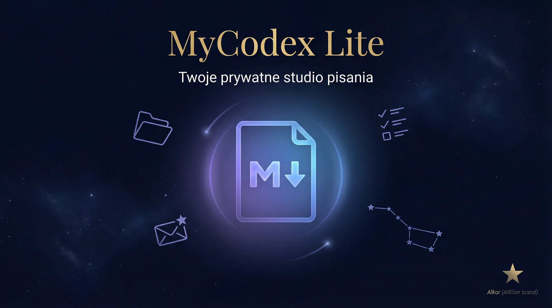 MyCodex Lite — podgląd aplikacji