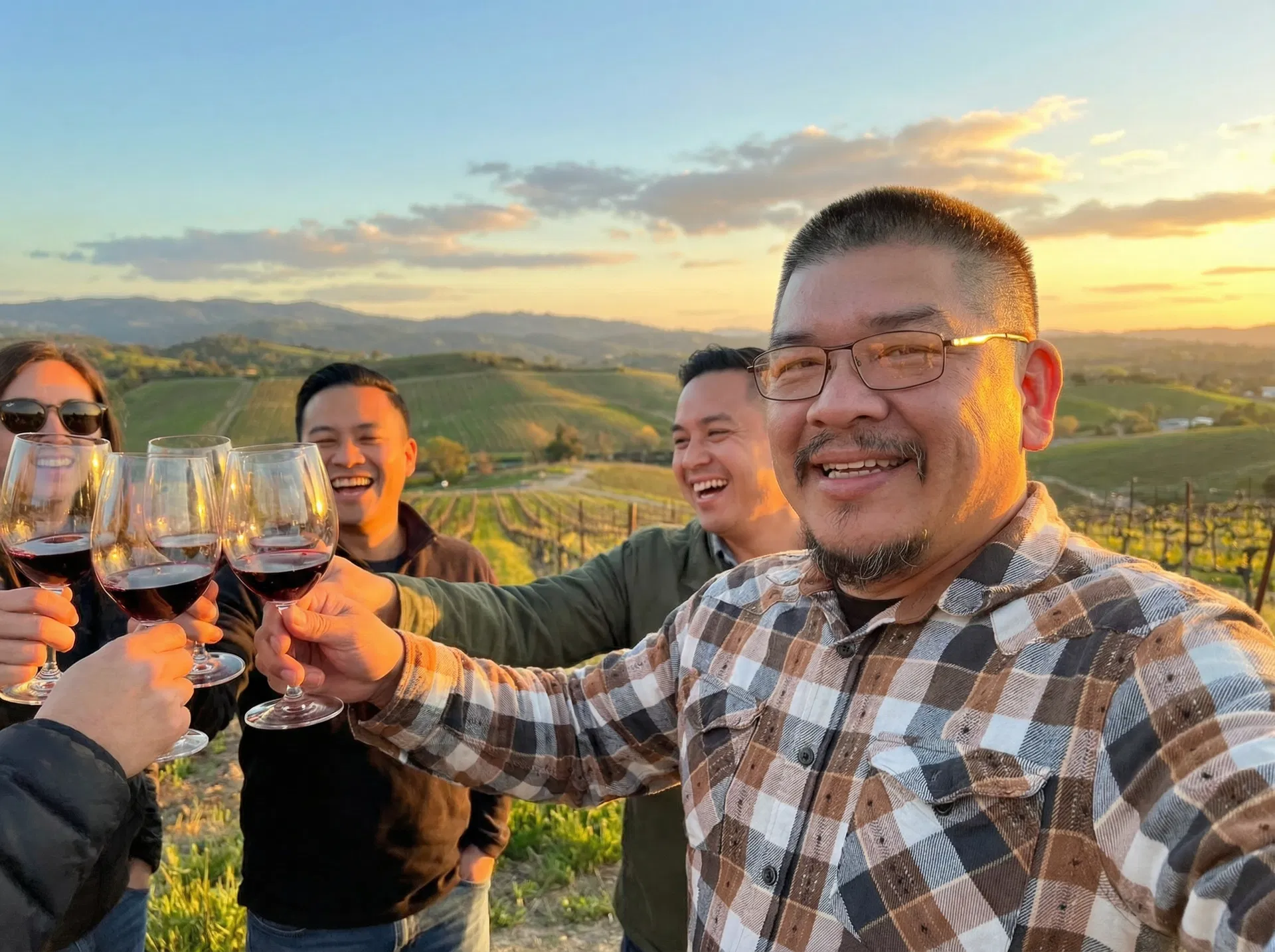 Carlos presenting a gift